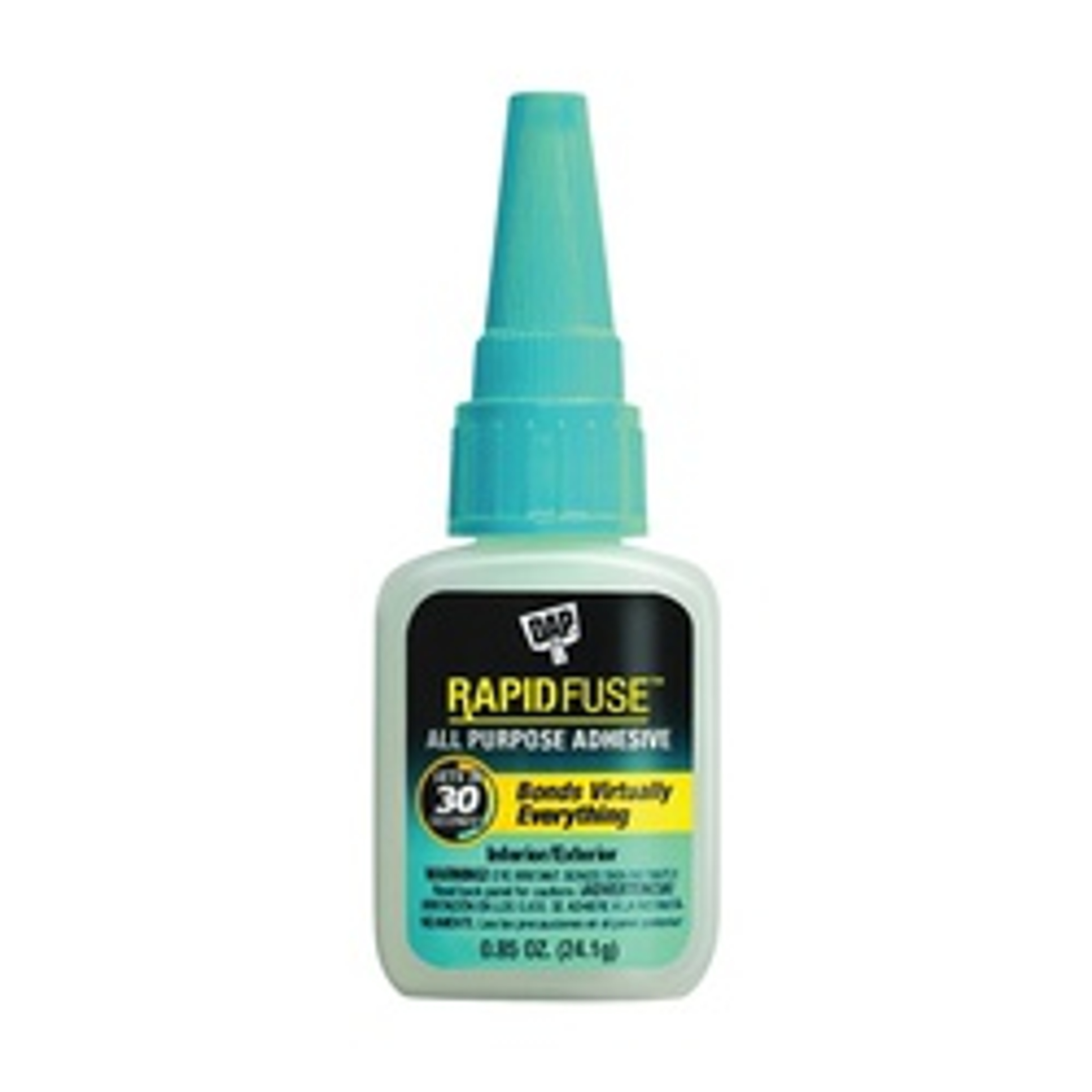 DAP 00155 Adhesive, Clear, 0.85 oz Bottle available at Hep Sales & North Main Lumber image number 1