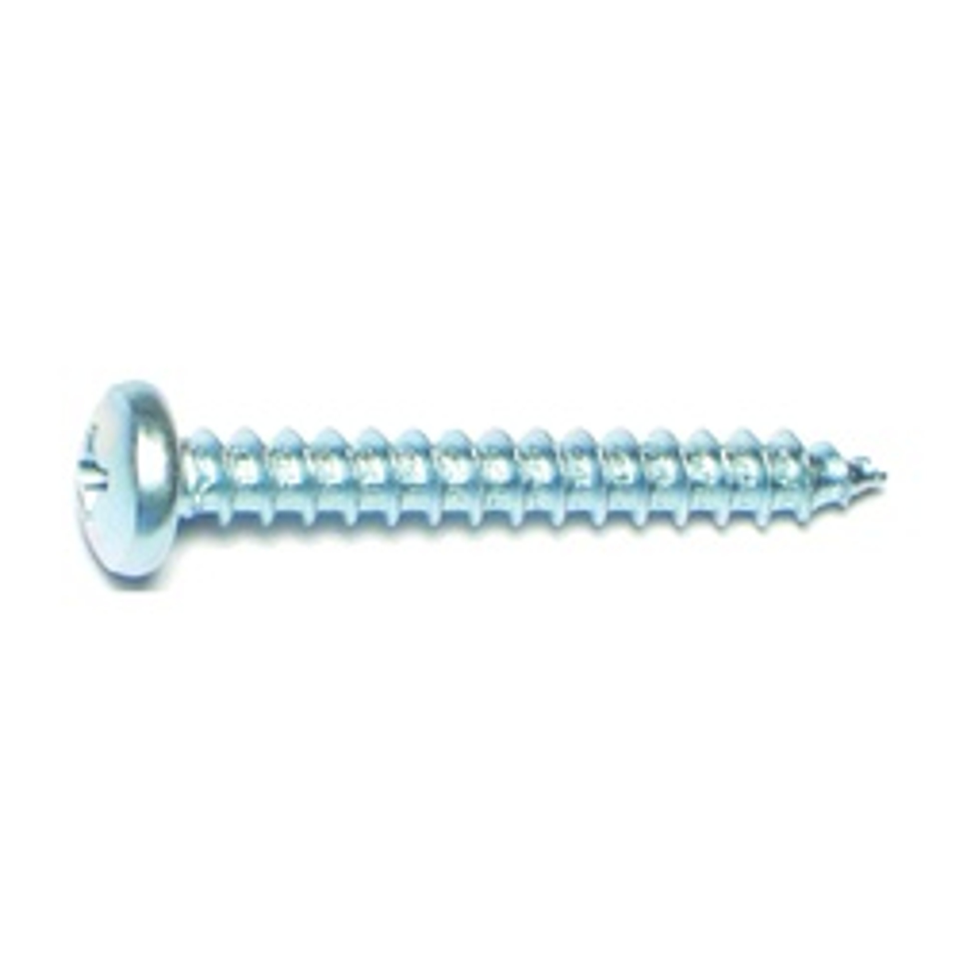 Midwest Fastener 03252 Screw, #10 Thread, Coarse Thread, Pan Head, Phillips Drive, Self-Tapping, Sharp Point, Steel, 100/PK available at Hep Sales & North Main Lumber image number 1