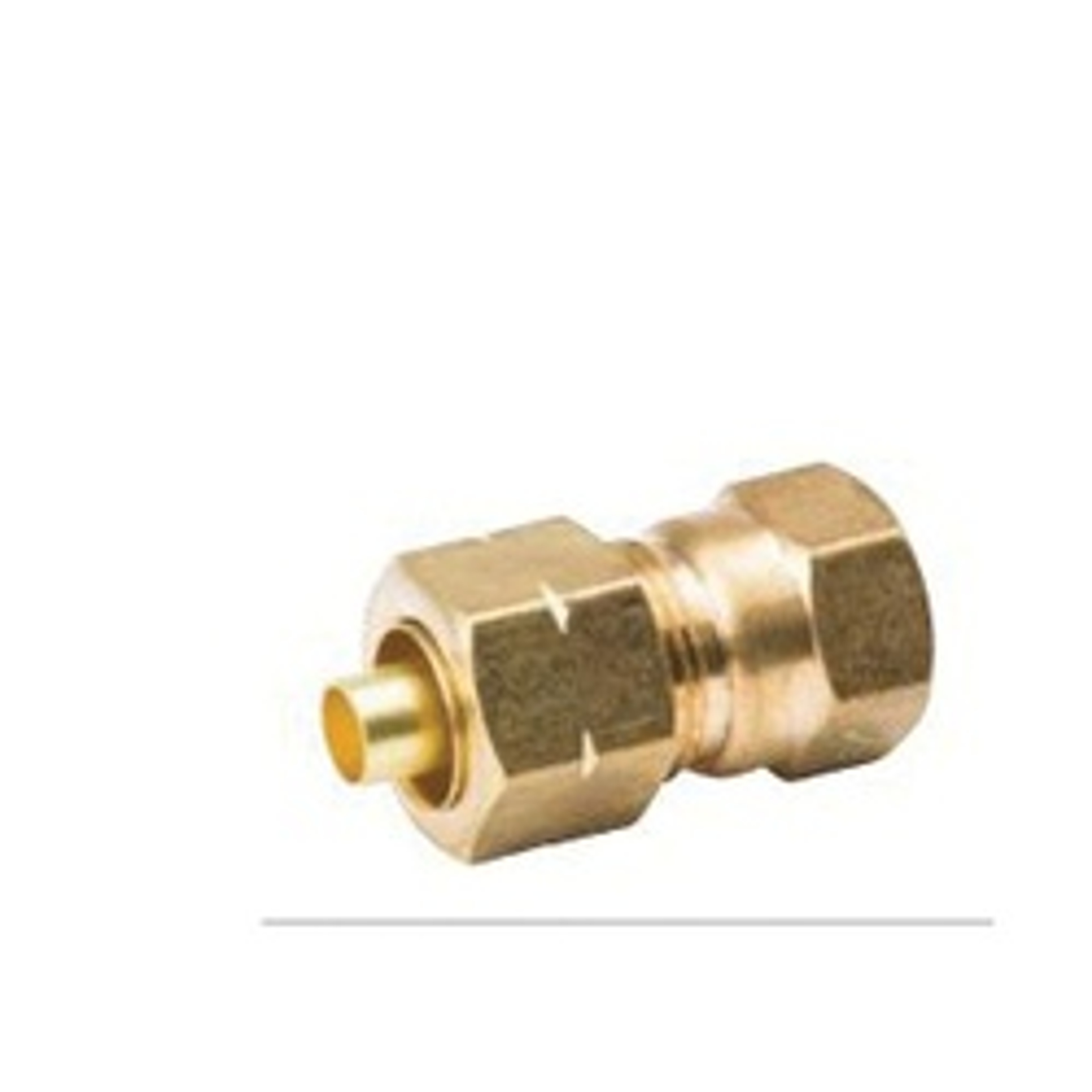 B & K ProLine CP-117NLB Adapter Coupling, 3/8 in, Compression x FIP, Brass, 200 psi Pressure available at Hep Sales & North Main Lumber image number 1
