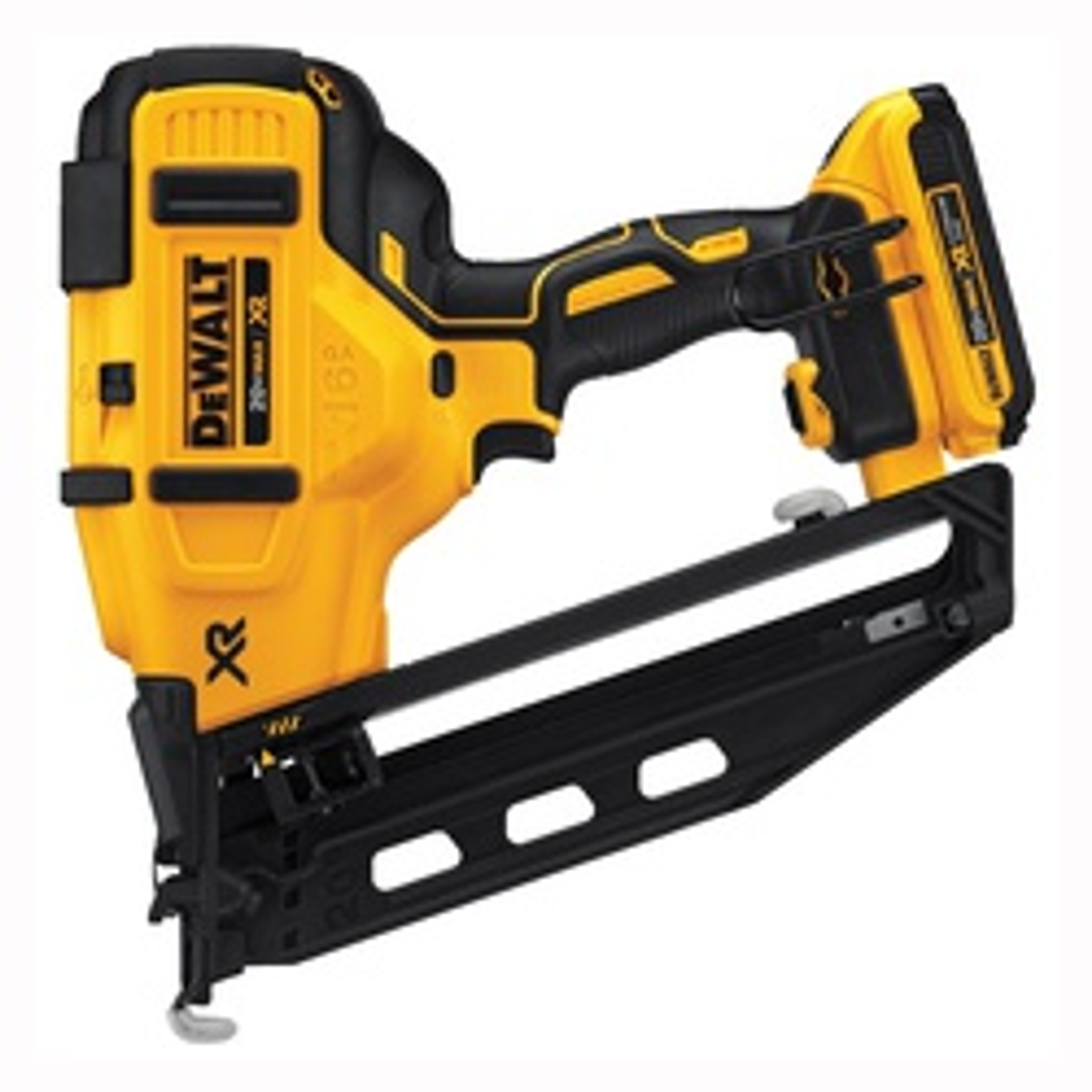 DeWALT DCN660D1 Nailer Kit, Battery Included, 20 V, 2 Ah, 110 Magazine, 20 deg Collation, Glue Collation, 16 ga Nail available at Hep Sales & North Main Lumber image number 1