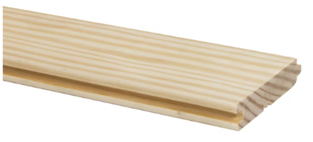 1 x 6 x Linear Foot, Pine, Industrial, Kiln Dried, Pattern WP4, Tongue & Groove