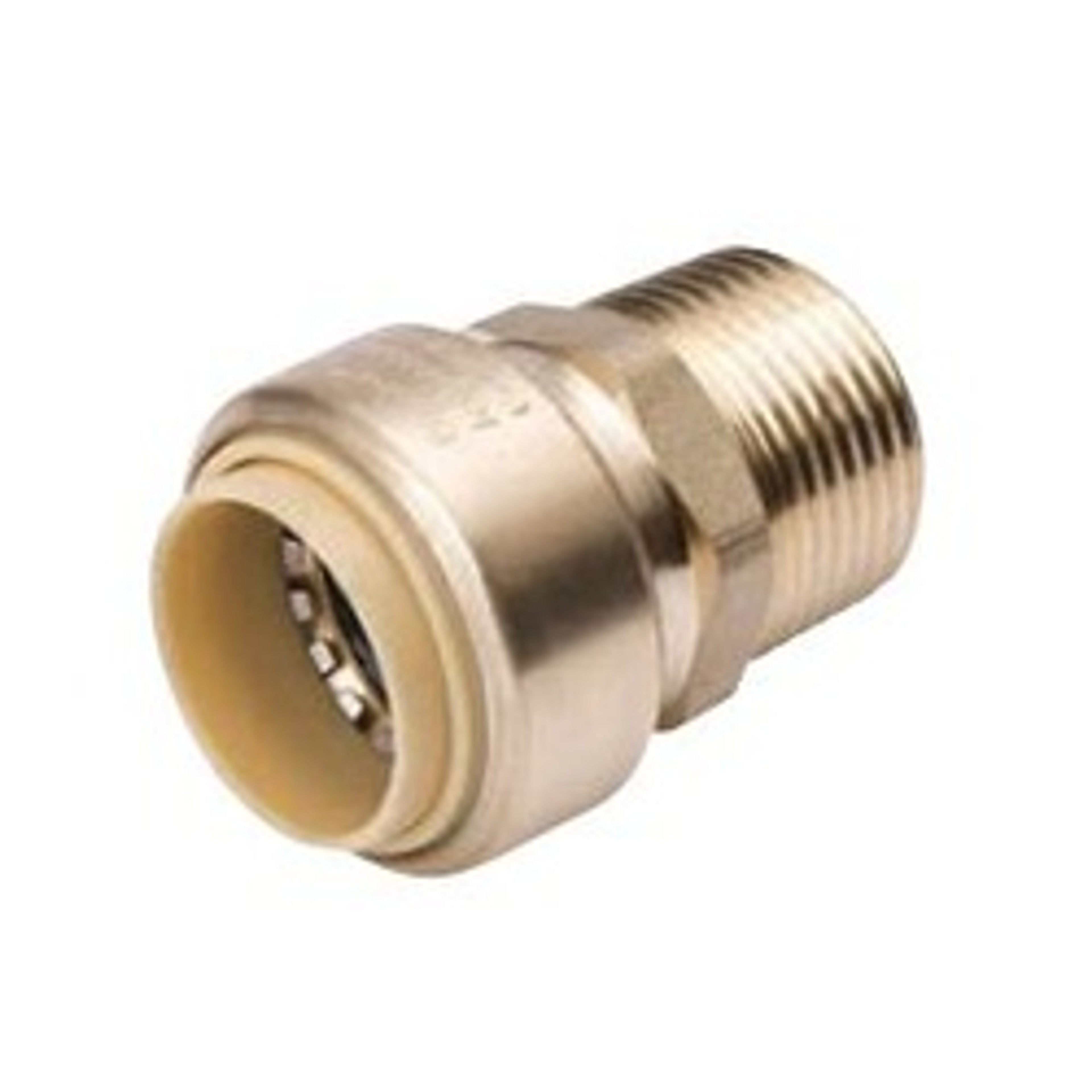 B & K ProLine Series 630-103 Adapter, 1/2 in, Push-Fit x Male, Brass, 200 psi Pressure available at Hep Sales & North Main Lumber image number 1