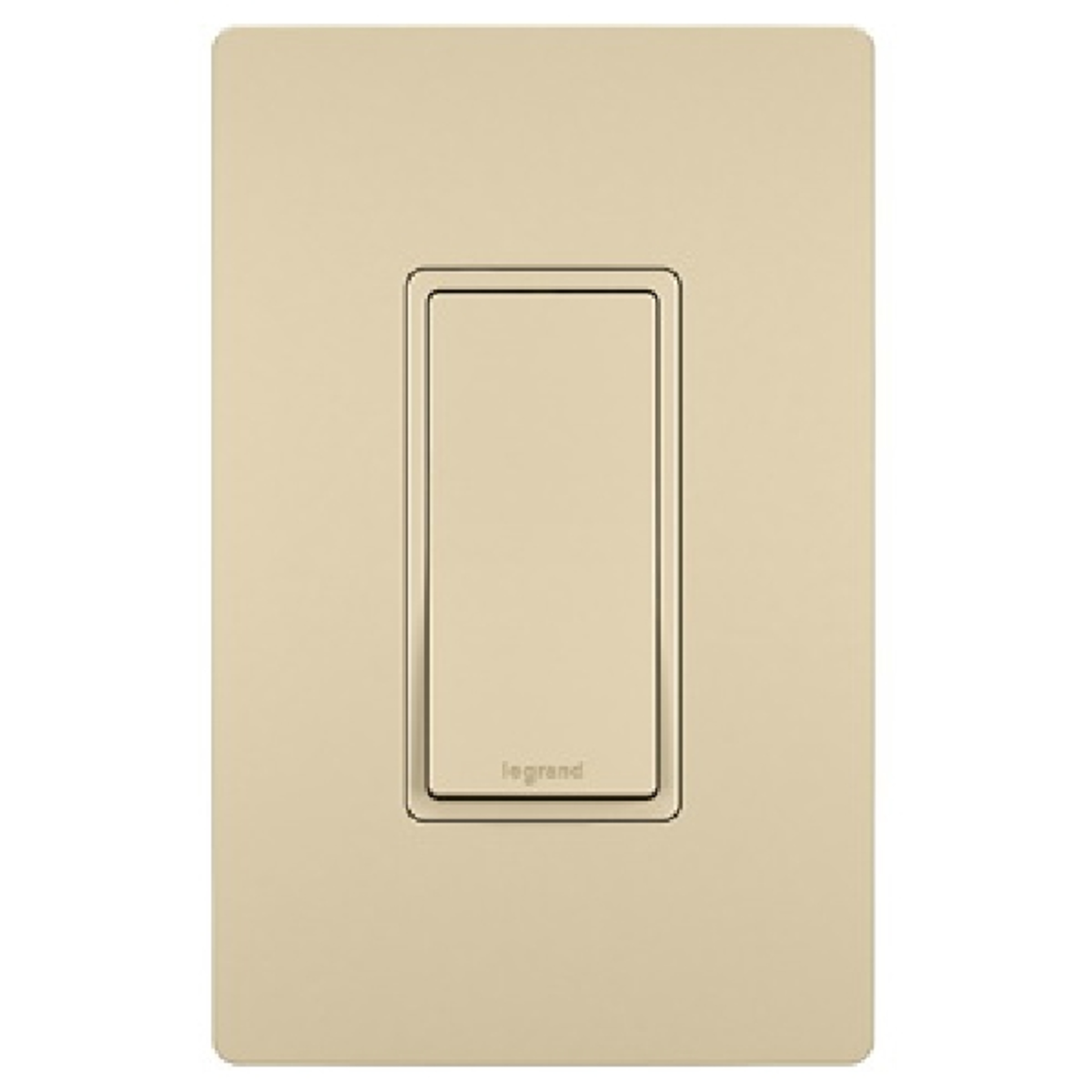 Pass & Seymour radiant TM870ICC10 Paddle Switch, 15 A, 120/277 VAC, Push Wire, Side Wire Terminal, Ivory