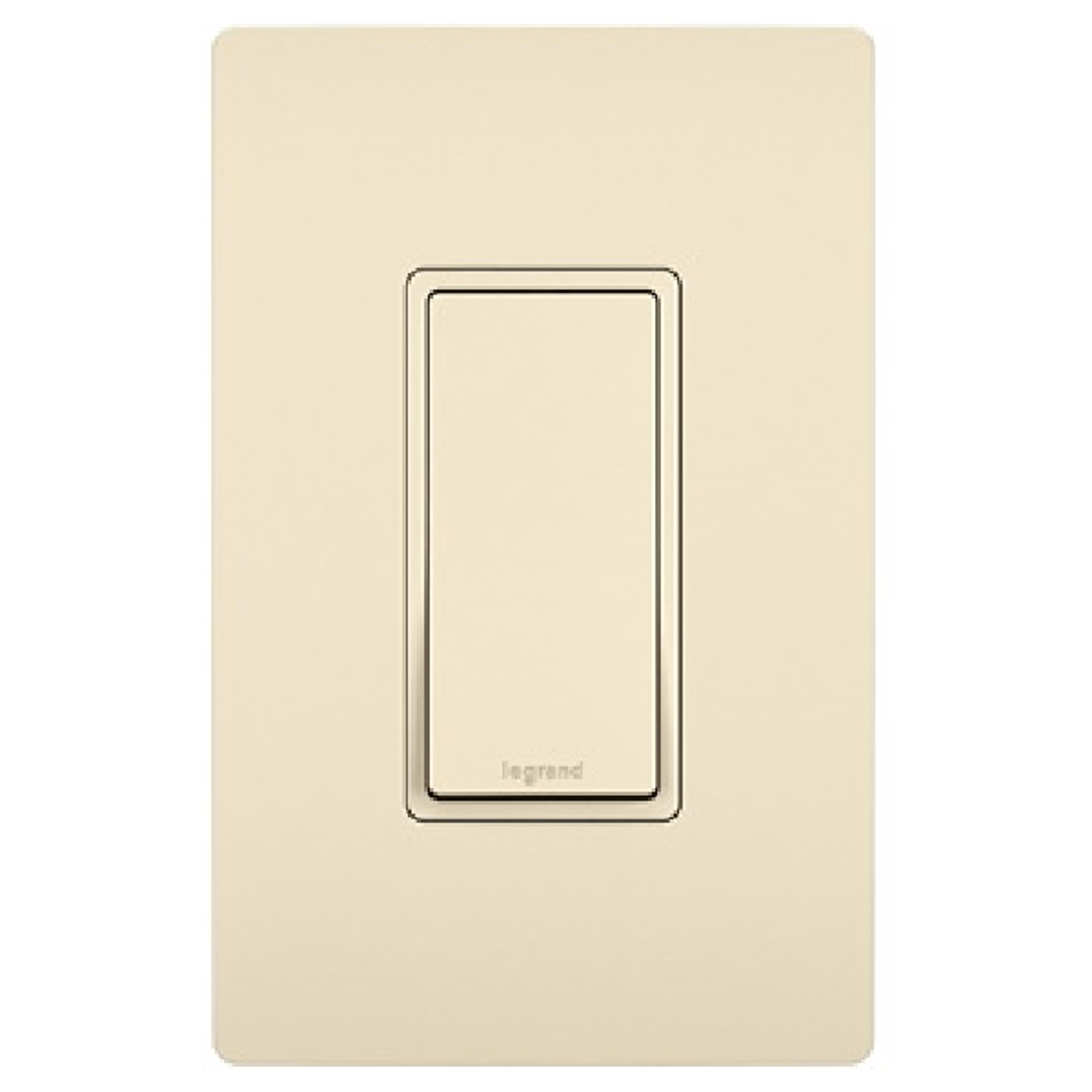 Pass & Seymour radiant TM870LACC10 Paddle Switch, 15 A, 120/277 VAC, Push Wire, Side Wire Terminal, Light Almond