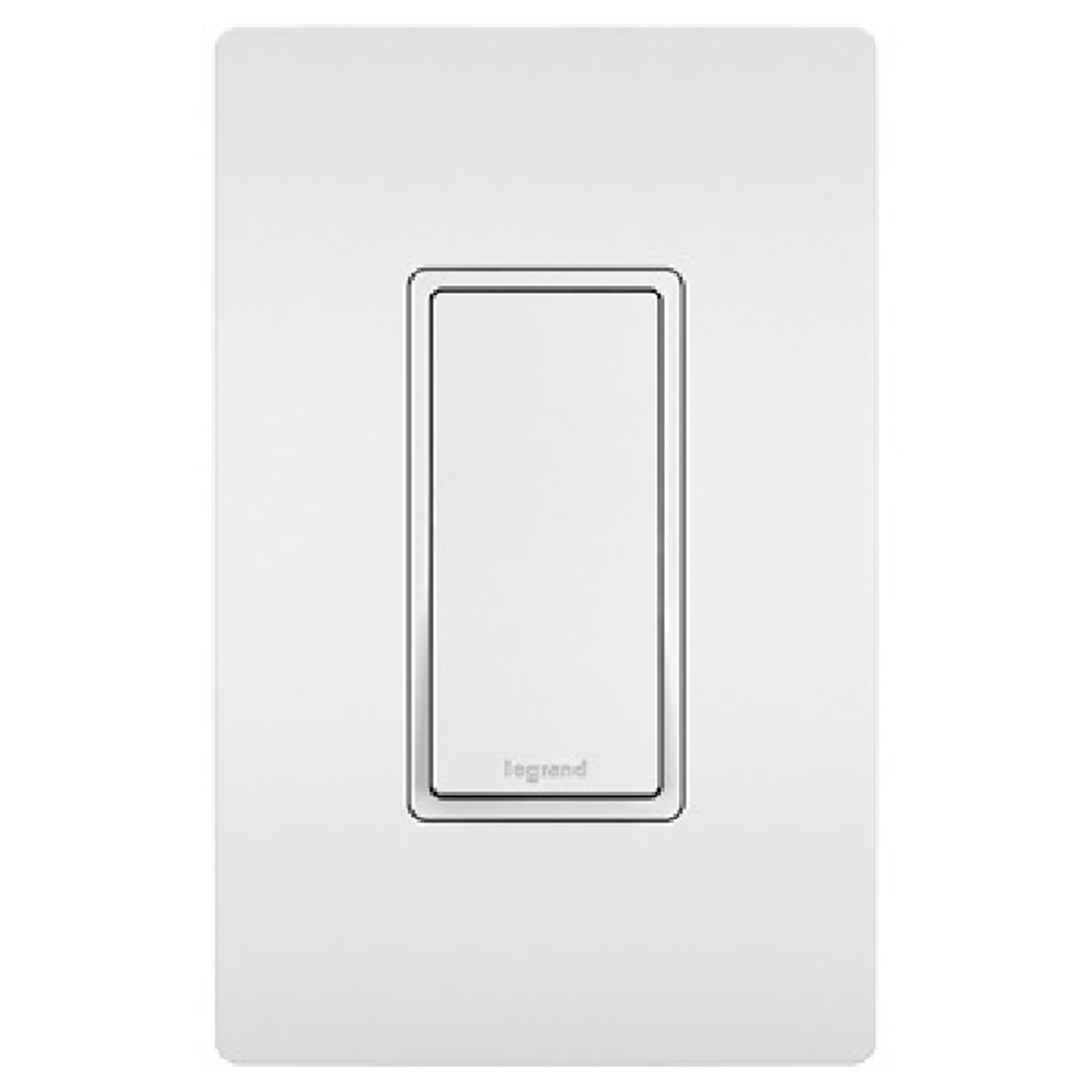 Pass & Seymour radiant TM873WCC10 Paddle Switch, 15 A, 120/277 VAC, Push Wire, Side Wire Terminal, White
