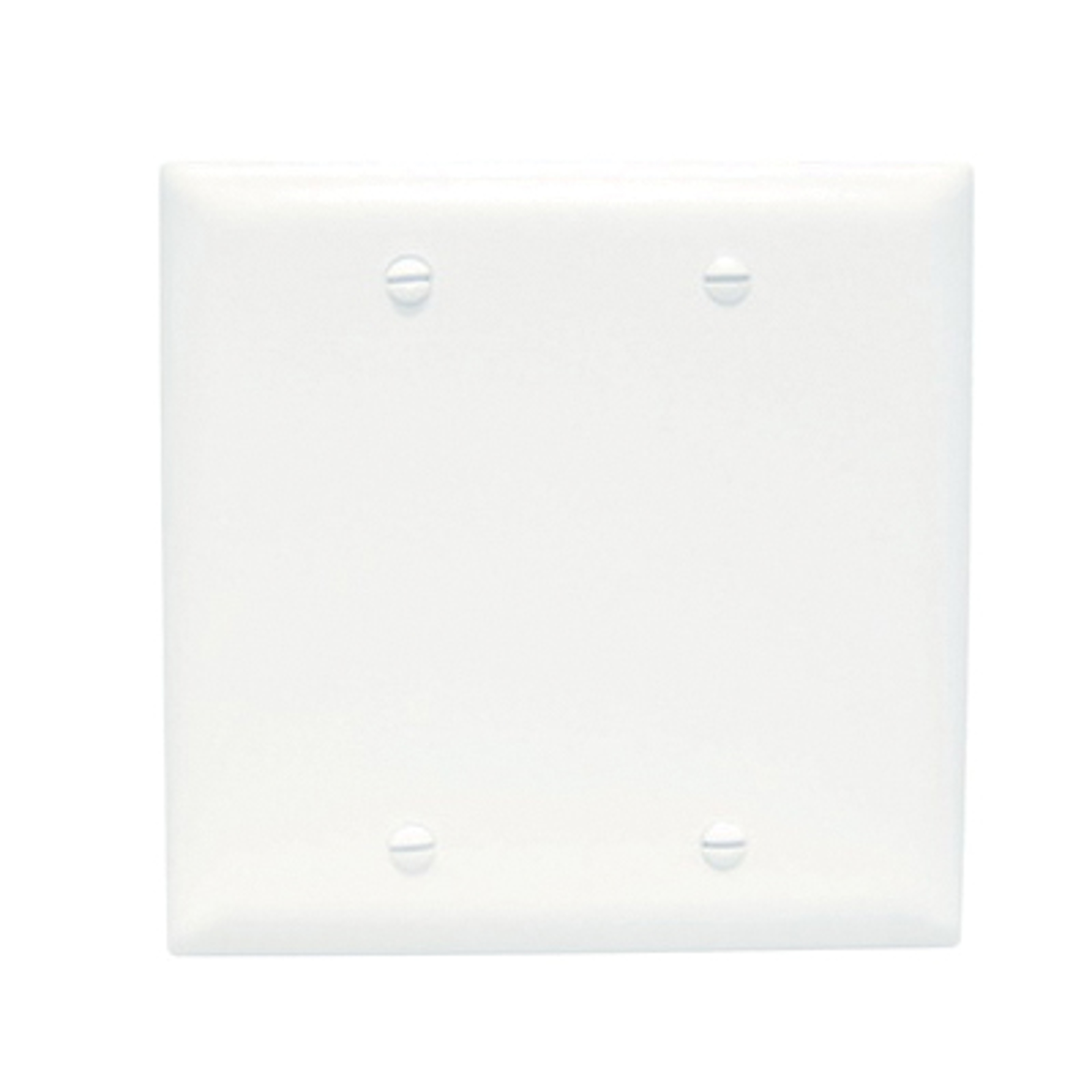 Pass & Seymour TradeMaster TP23WCC12 Blank Wallplate, 4-11/16 in L, 4-3/4 in W, 0.07 in Thick, 2 -Gang, Nylon