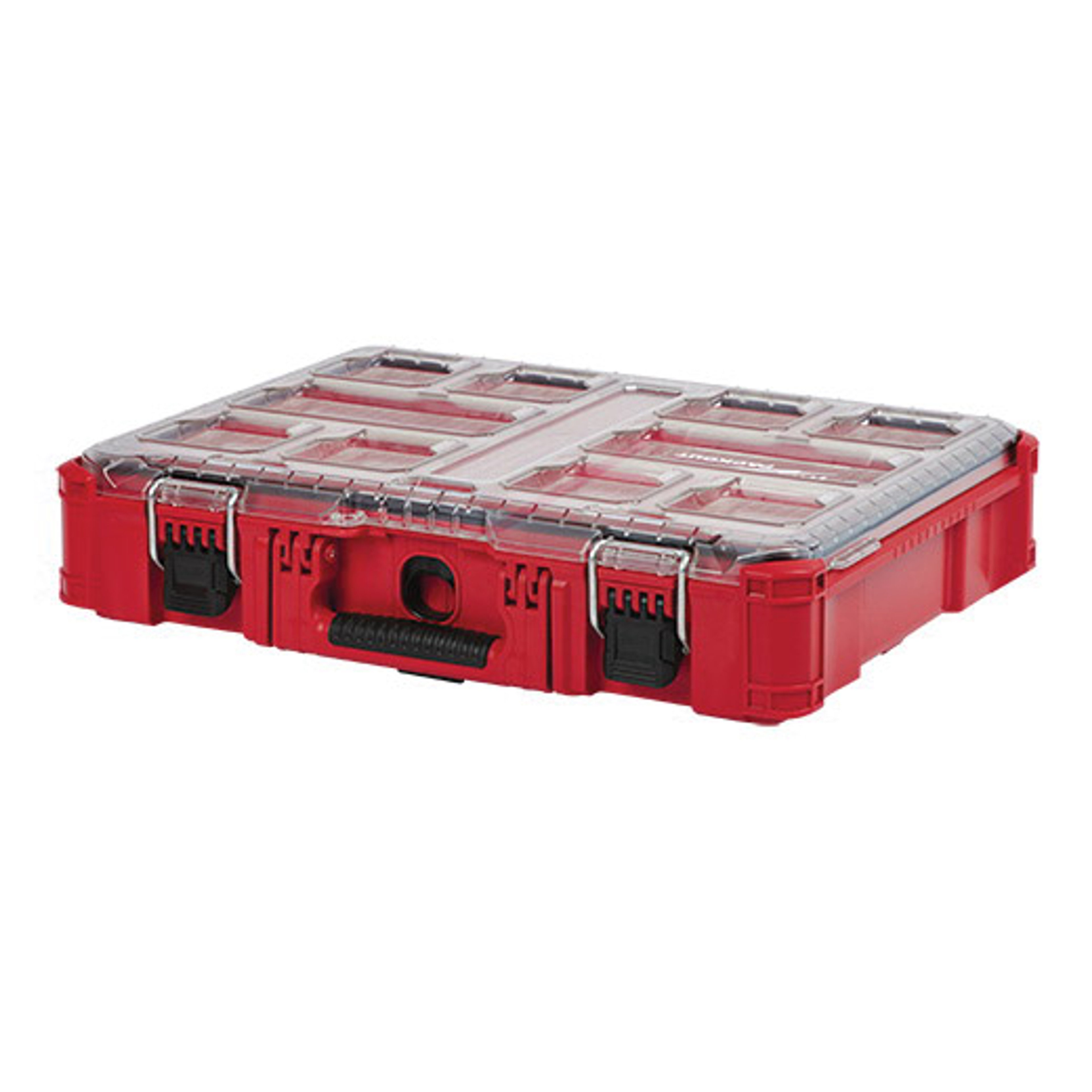 Milwaukee PACKOUT 48-22-8430 Organizer, 75 lb Capacity, 19.76 in L, 15 in W, 4.61 in H, 10-Compartment, Plastic, Red
