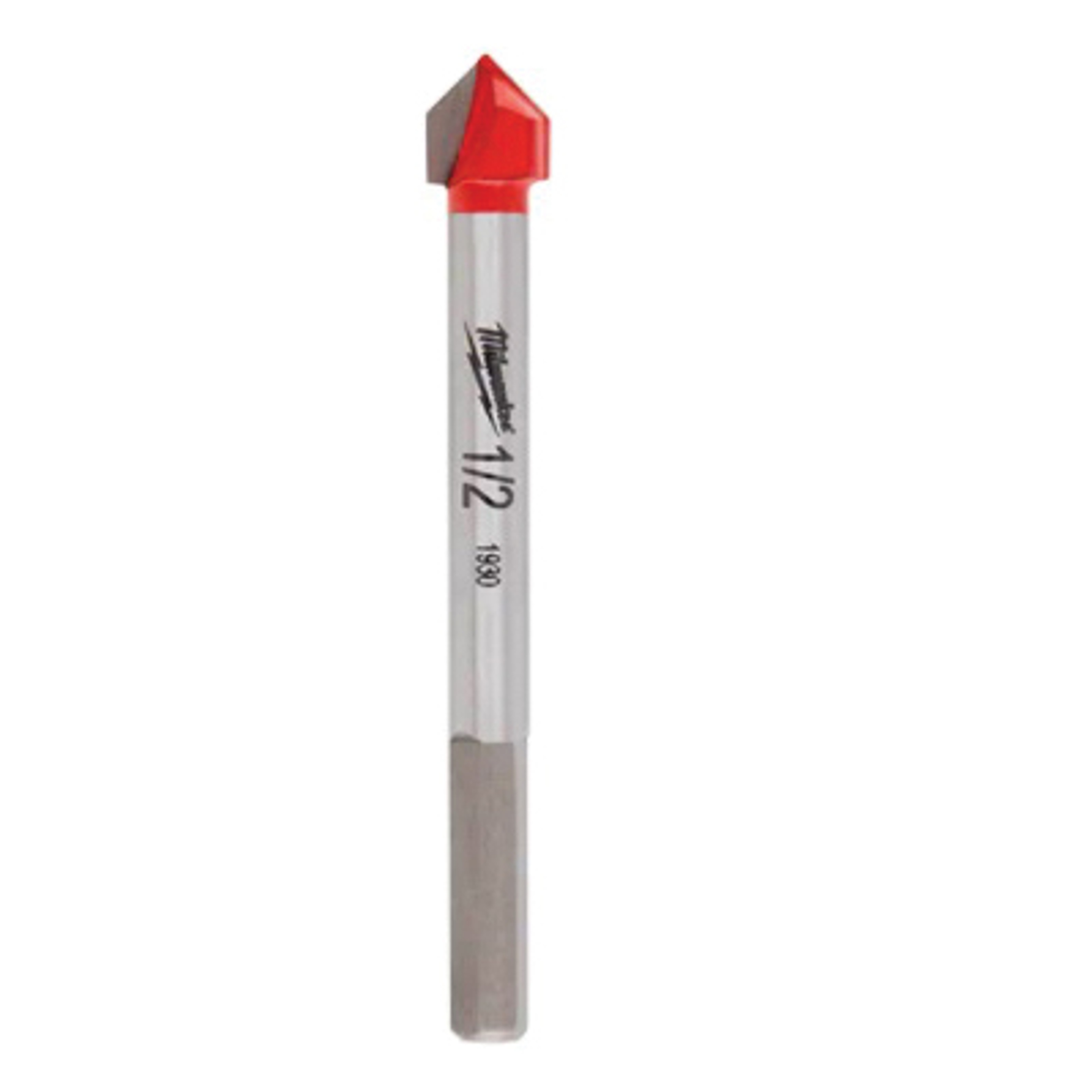 Milwaukee 48-20-8985 Drill Bit, 1/2 in Dia, 3-3/4 in OAL, 1/4 in Dia Shank, Round Shank