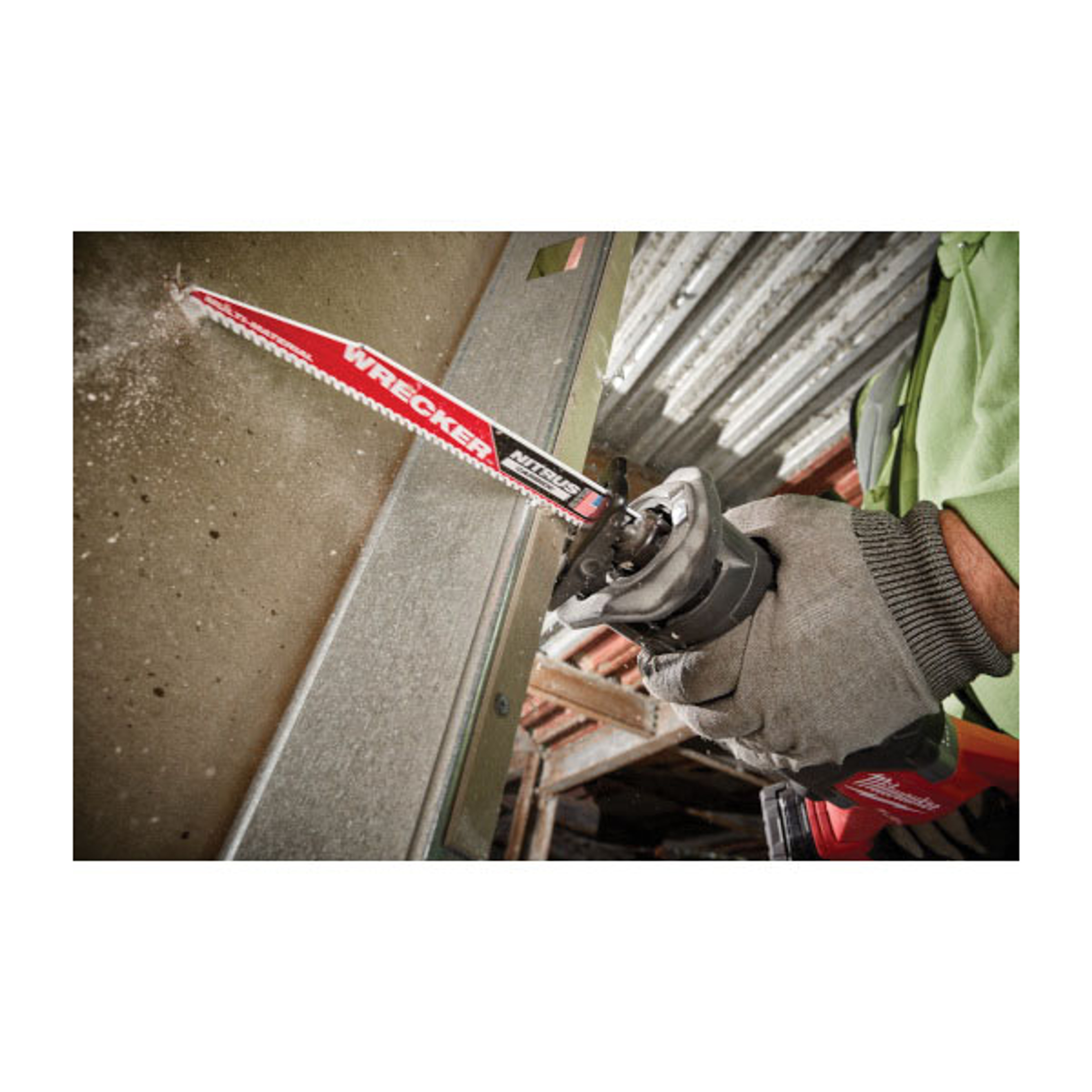 Milwaukee WRECKER SAWZALL Series 48-00-5271 Reciprocating Saw Blade, 8-3/4 in W, 6 in L, 6 TPI, Carbide Cutting Edge