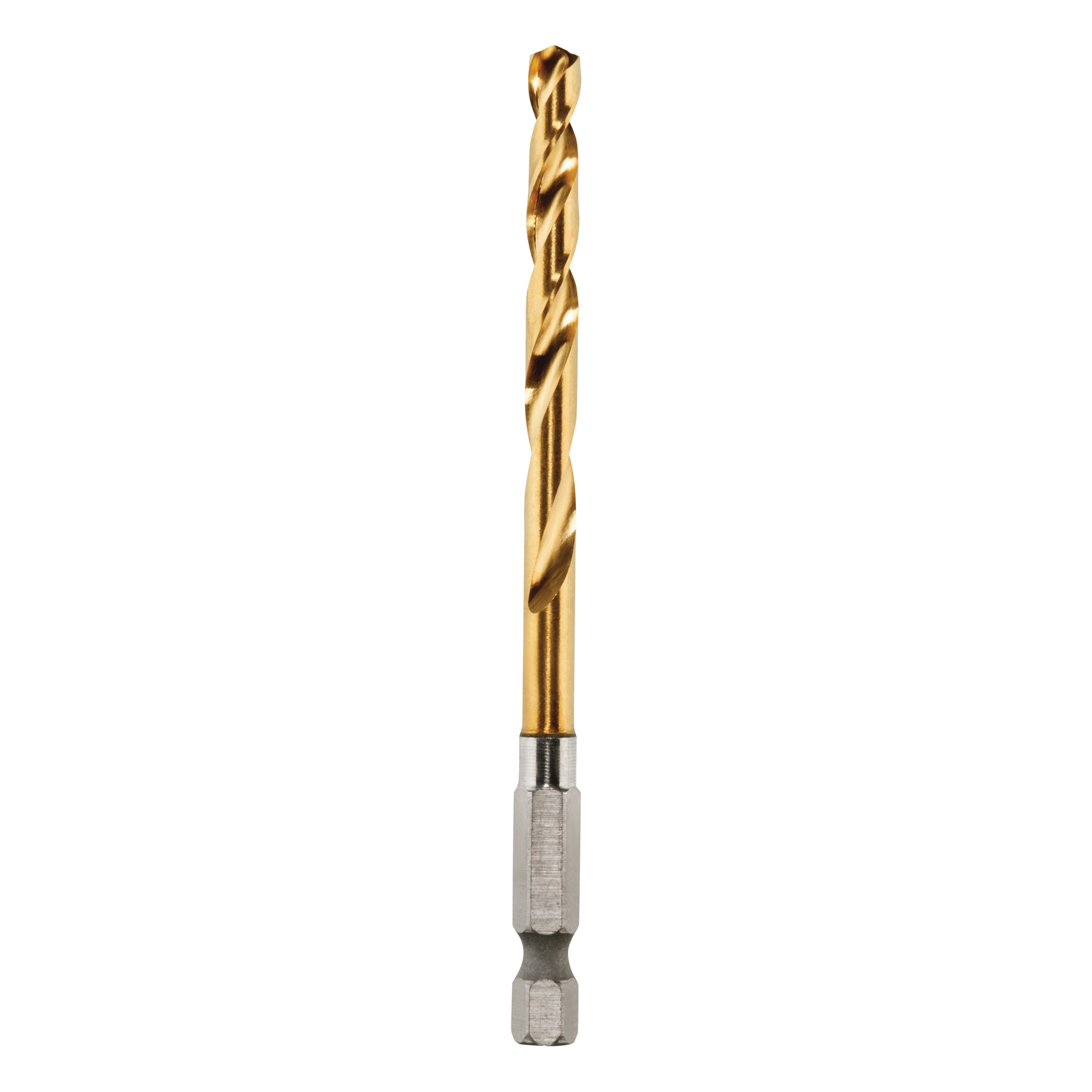 Milwaukee 48-89-4611 Impact Drill Bit, 7/32 in Dia, 4.09 in OAL, Twist Flute, 1/4 in Dia Shank, Hex Shank