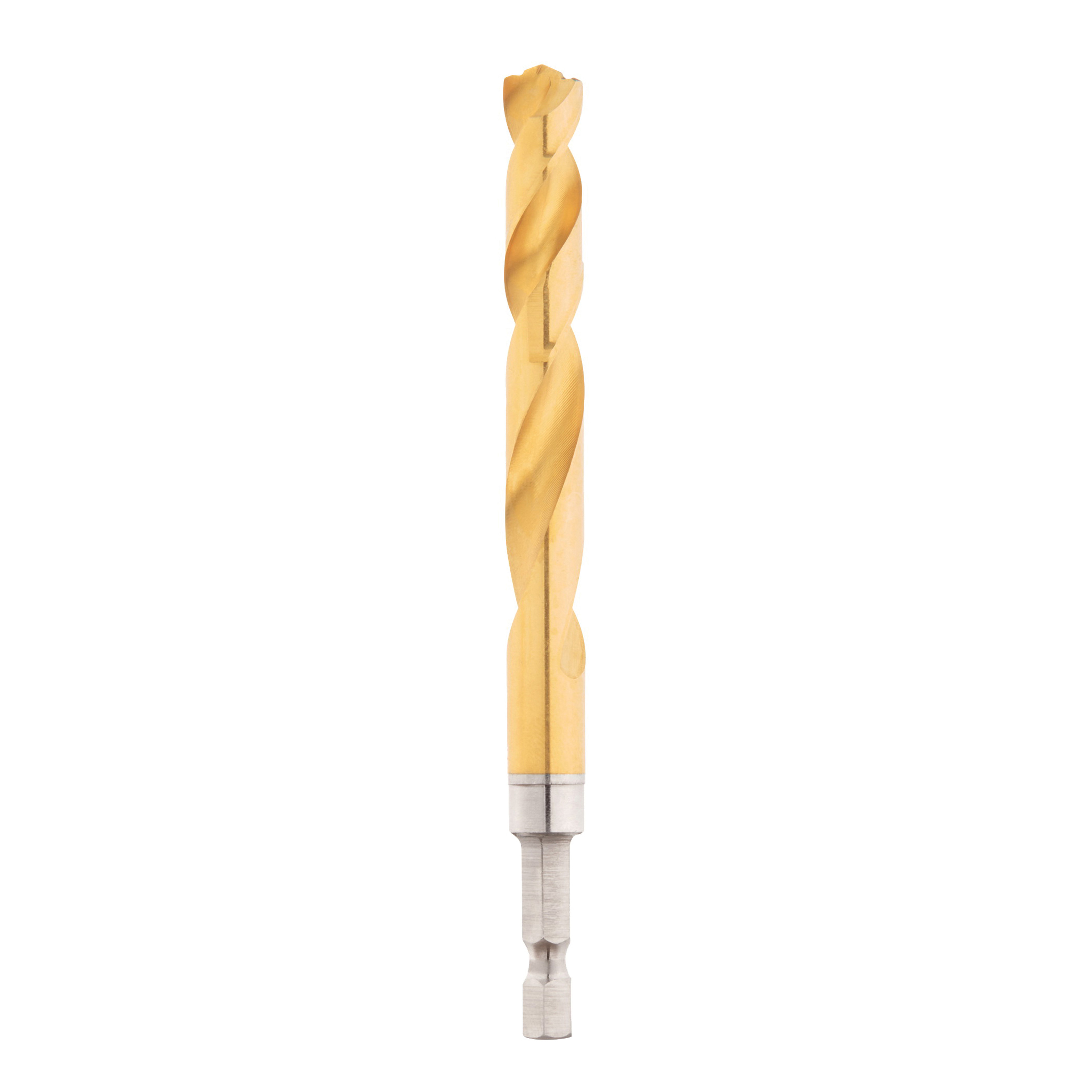 Milwaukee 48-89-4623 Impact Drill Bit, 13/32 in Dia, 4.8 in OAL, Twist Flute, 1/4 in Dia Shank, Hex Shank