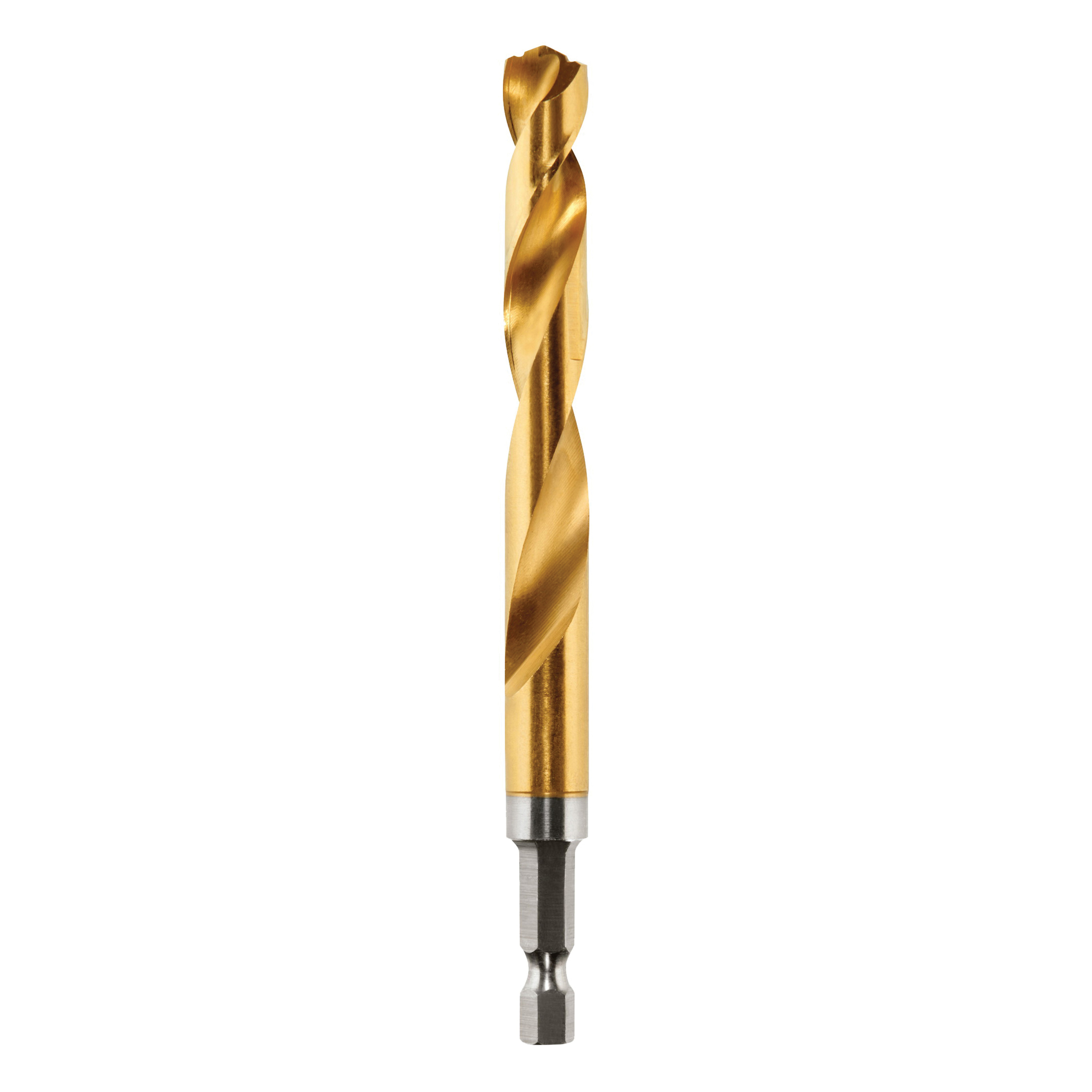 Milwaukee 48-89-4624 Impact Drill Bit, 27/64 in Dia, 4.88 in OAL, Twist Flute, 1/4 in Dia Shank, Hex Shank
