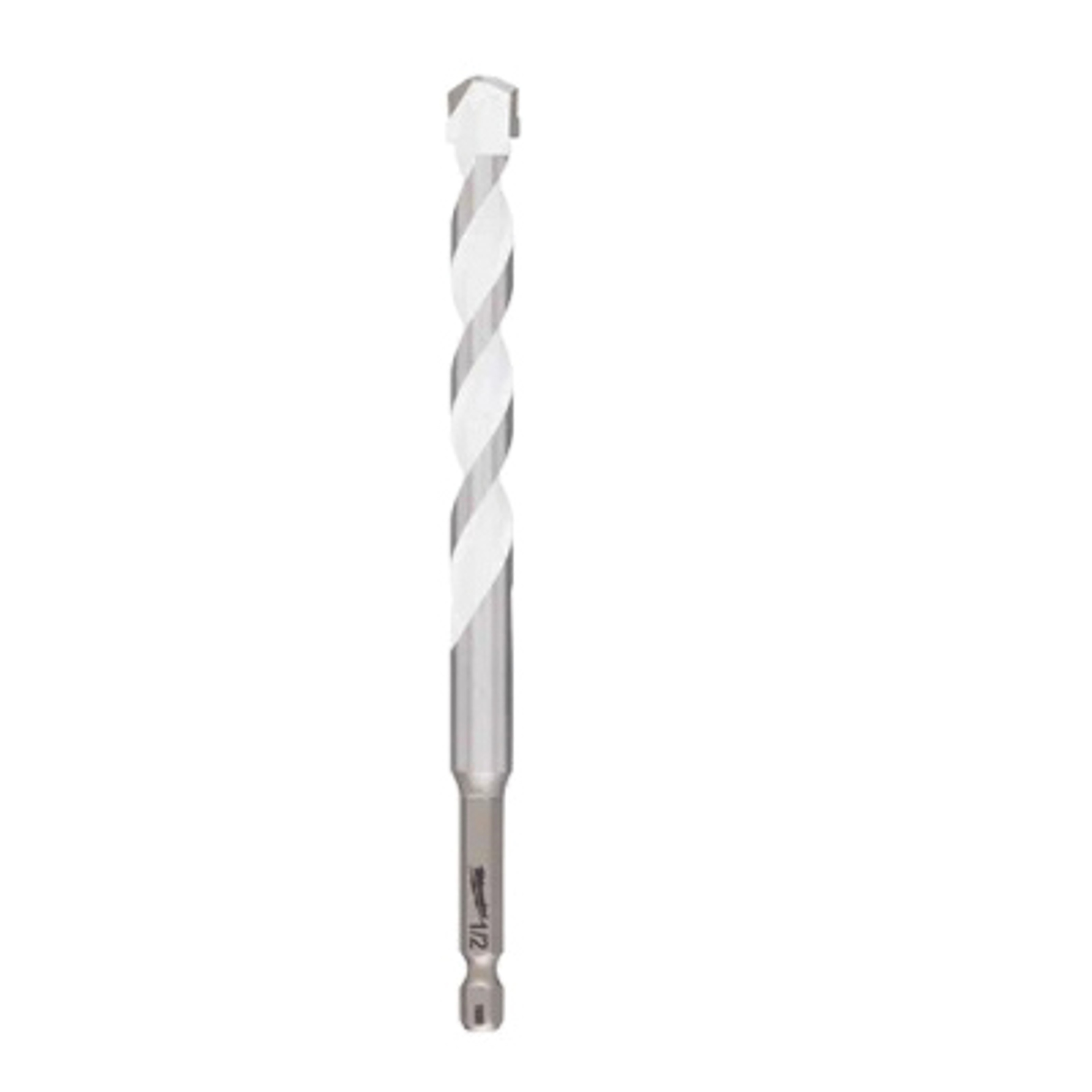 Milwaukee SHOCKWAVE 48-20-8892 Drill Bit, 1/2 in Dia, 6 in OAL, Multi-Material, Twist Flute, 1/4 in Dia Shank