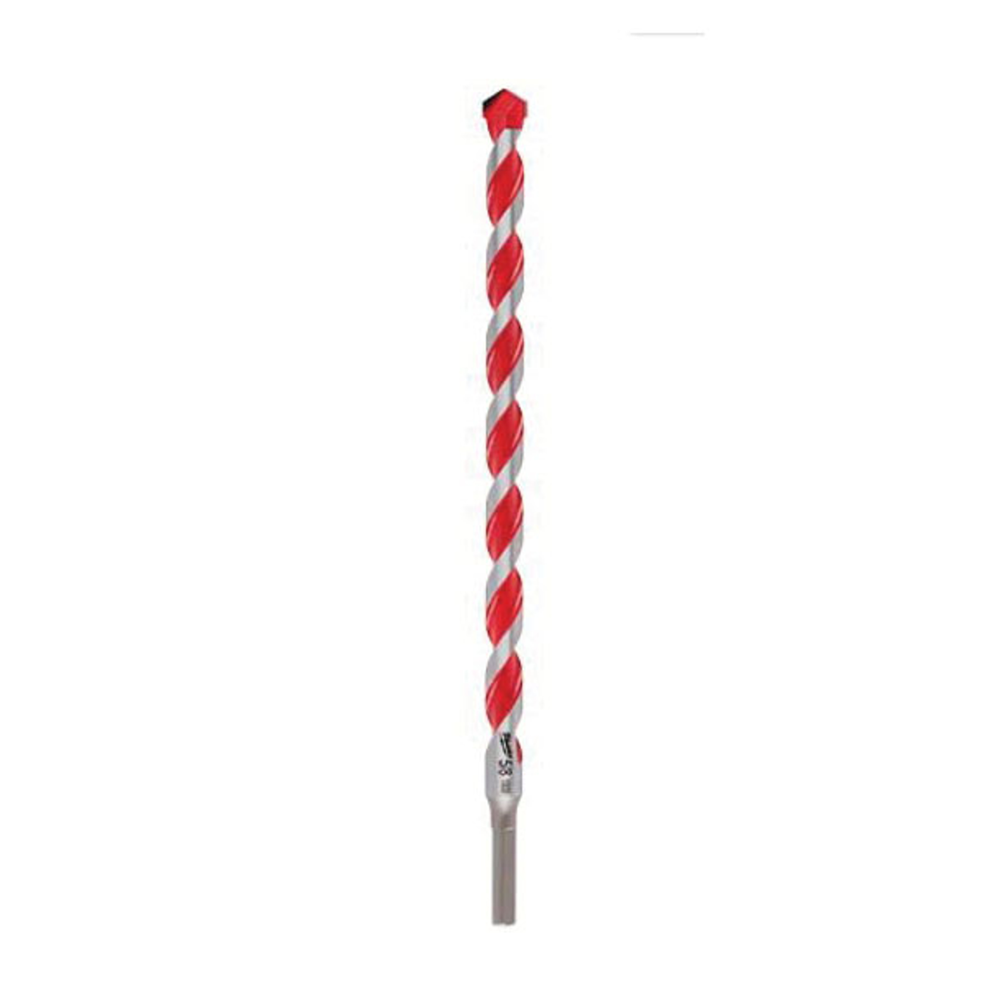 Milwaukee 48-20-9022 Drill Bit, 3/8 in Dia, 12 in OAL, Wide Flute, 3/8 in Dia Shank, 3-Flat Shank