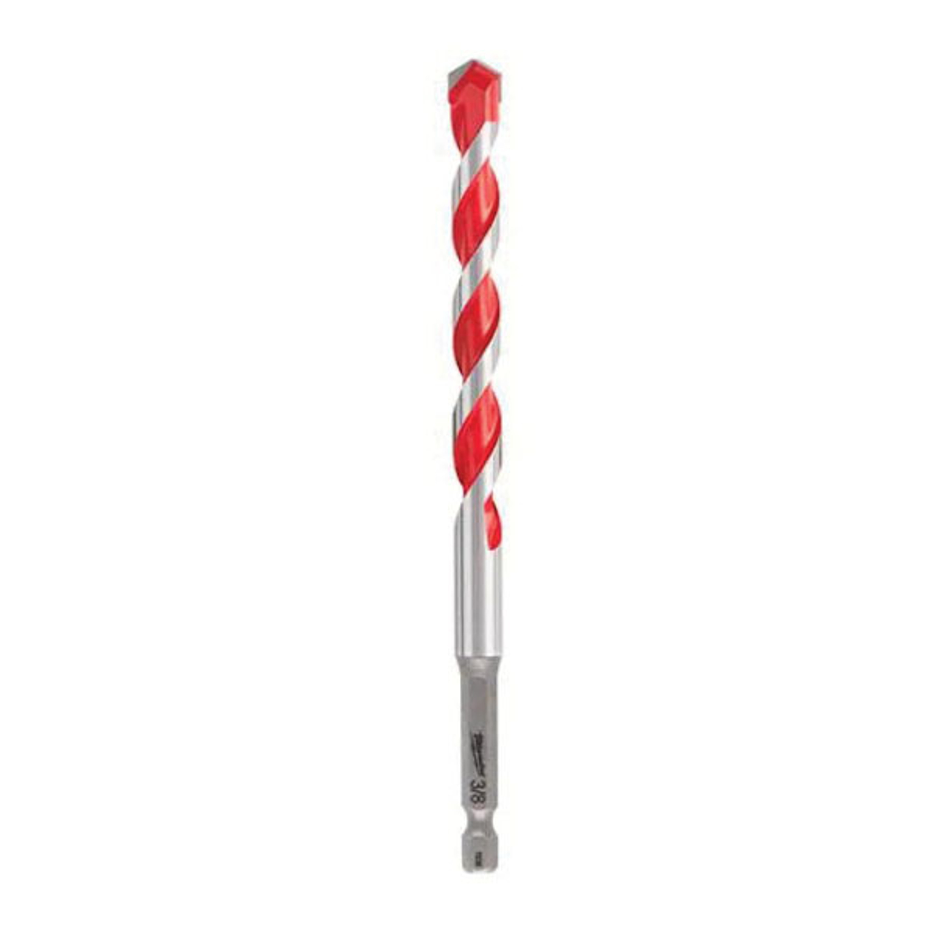 Milwaukee 48-20-9045 Drill Bit, 3/4 in Dia, 6 in OAL, Wide Flute, 3/8 in Dia Shank, 3-Flat Shank