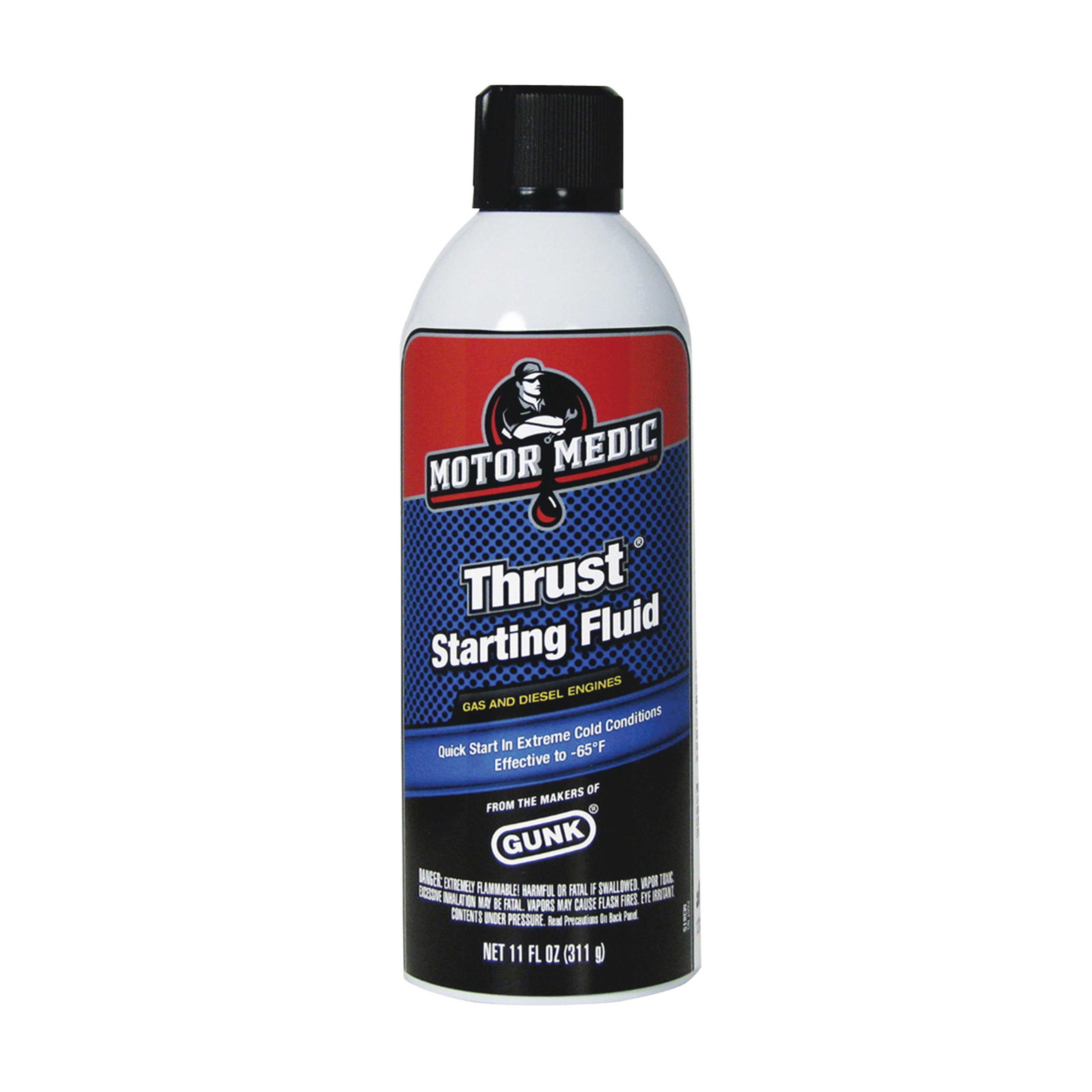 Motor Medic M3815 Starting Fluid, 11 oz, Aerosol Can