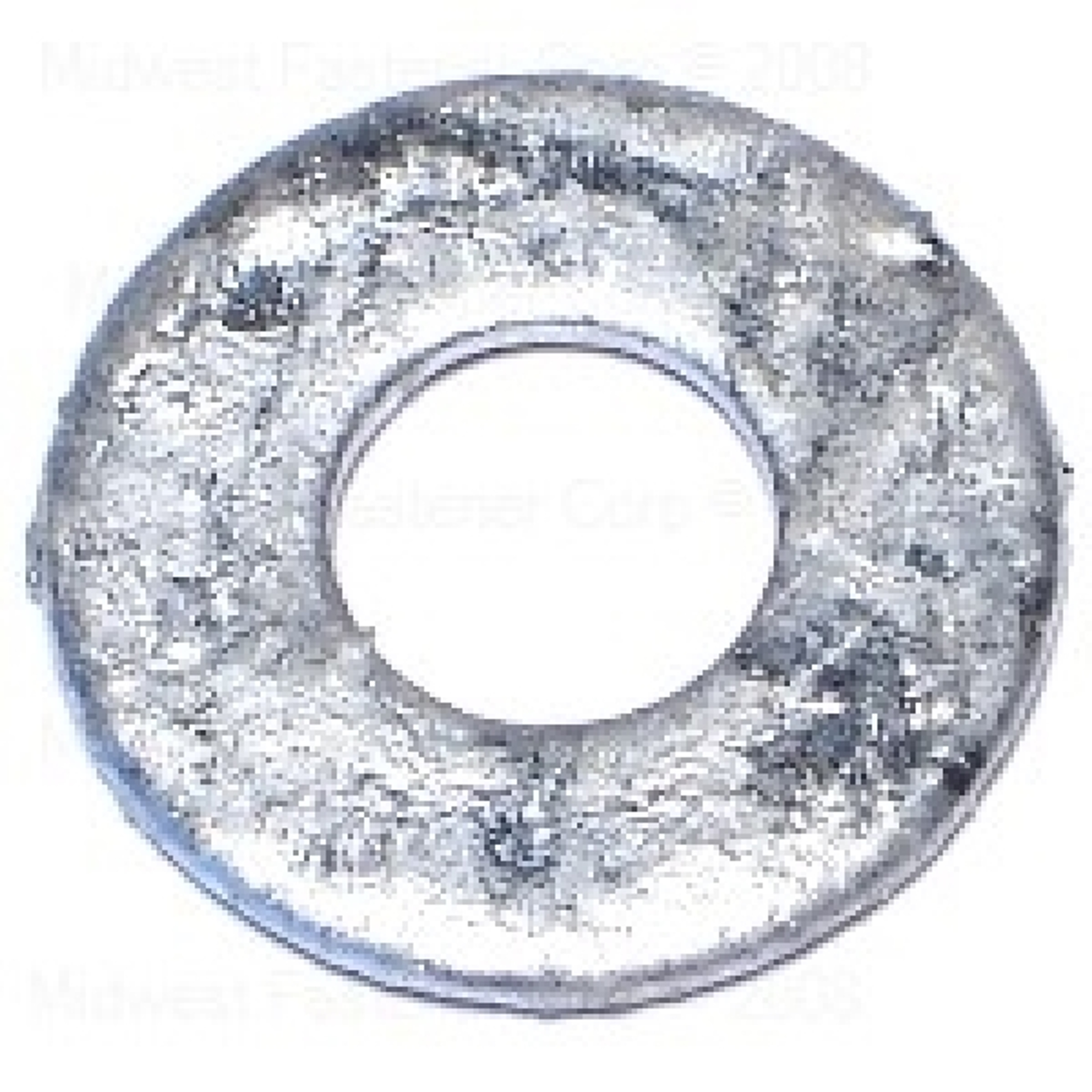 Midwest Fastener 09140 Washer, 1/4 in ID, 0.749 in OD, 0.062 in Thick, Galvanized Steel, 2 Grade