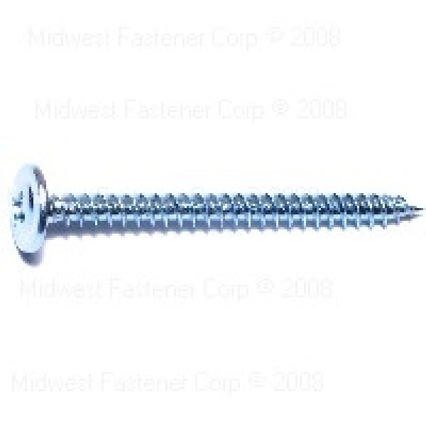 Midwest Fastener 08822 Lath Screw, #8 Thread, 2 in L, Coarse Thread, Truss Head, Phillips Drive, Self-Piercing Point