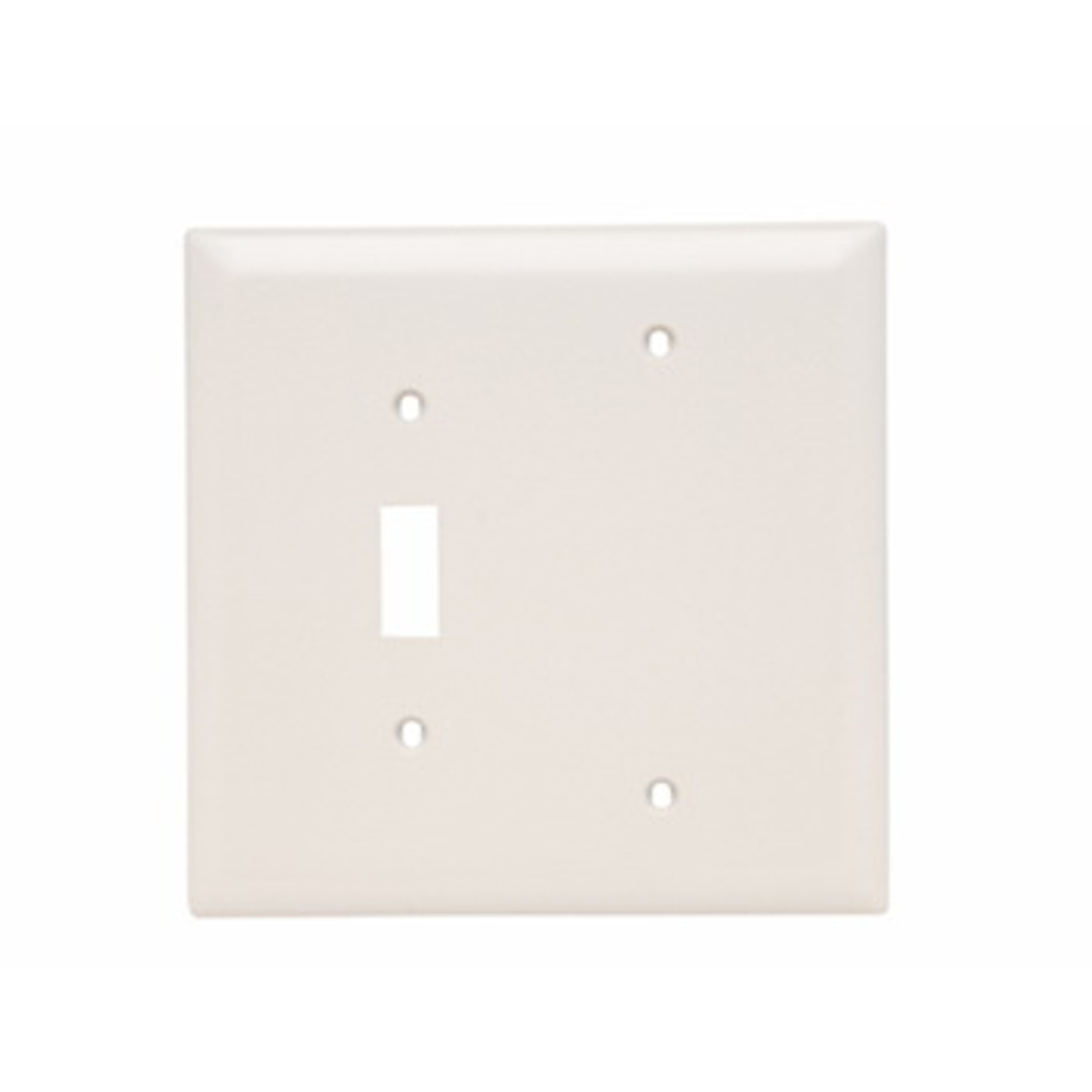 Pass & Seymour TPJ113LA Combination Wallplate, Jumbo, 2-Gang, Nylon, Light Almond
