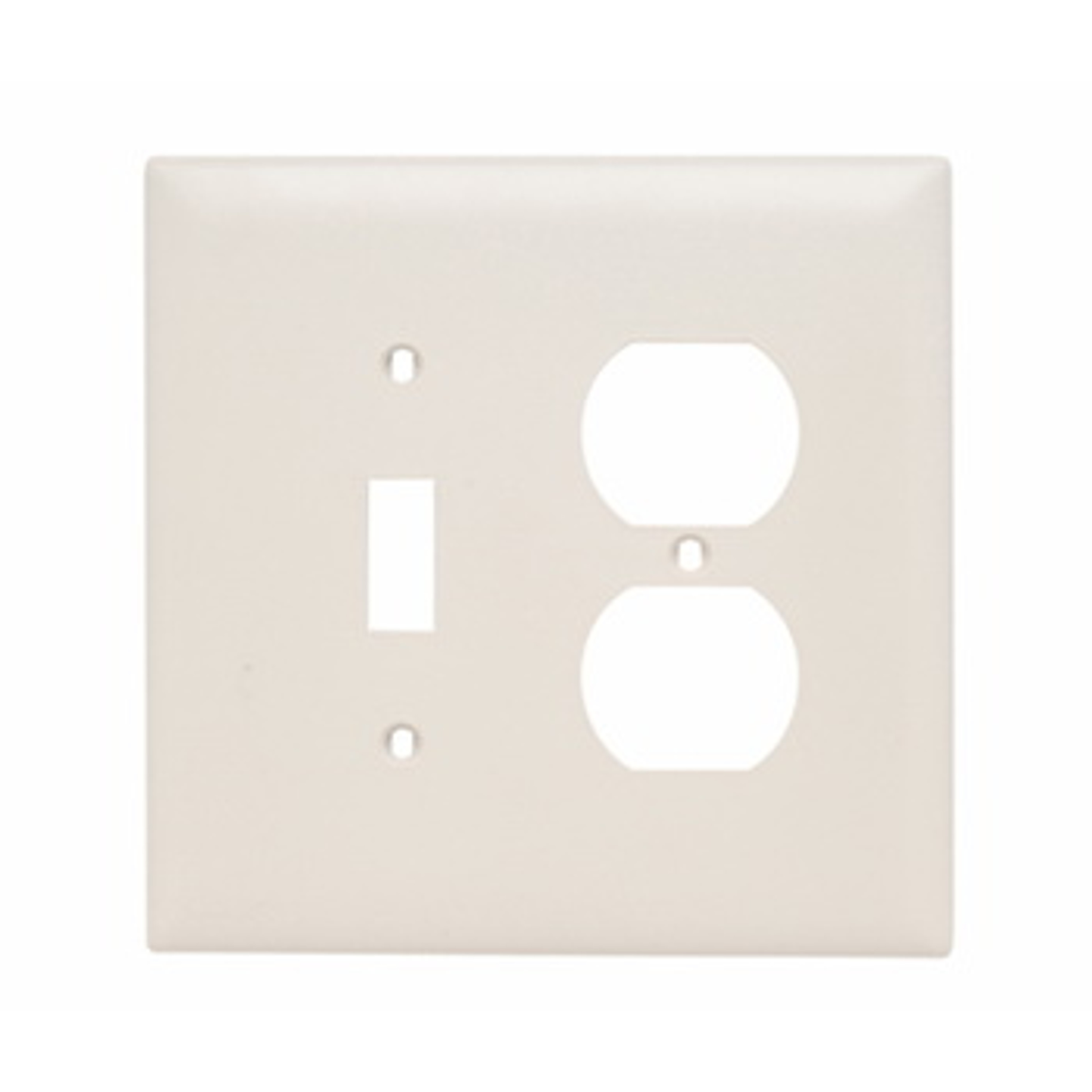 Pass & Seymour TPJ18LA Combination Wallplate, Jumbo, 2-Gang, Nylon