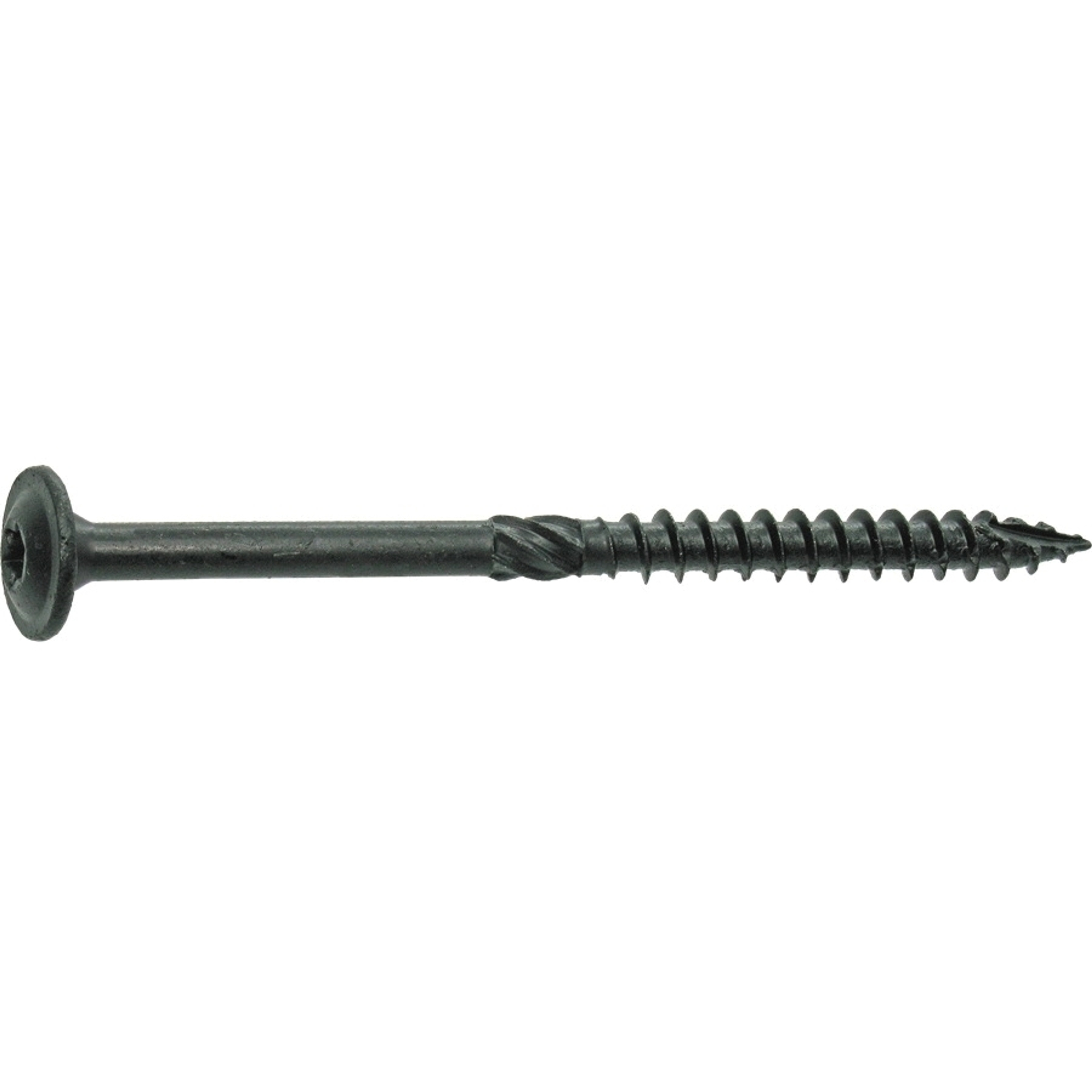 Grip-Rite GRSSFW516850 Structural Screw, 5/16 in Thread, 8 in L, Coarse Thread, Flat Washer Head, Star Drive, Steel, 50