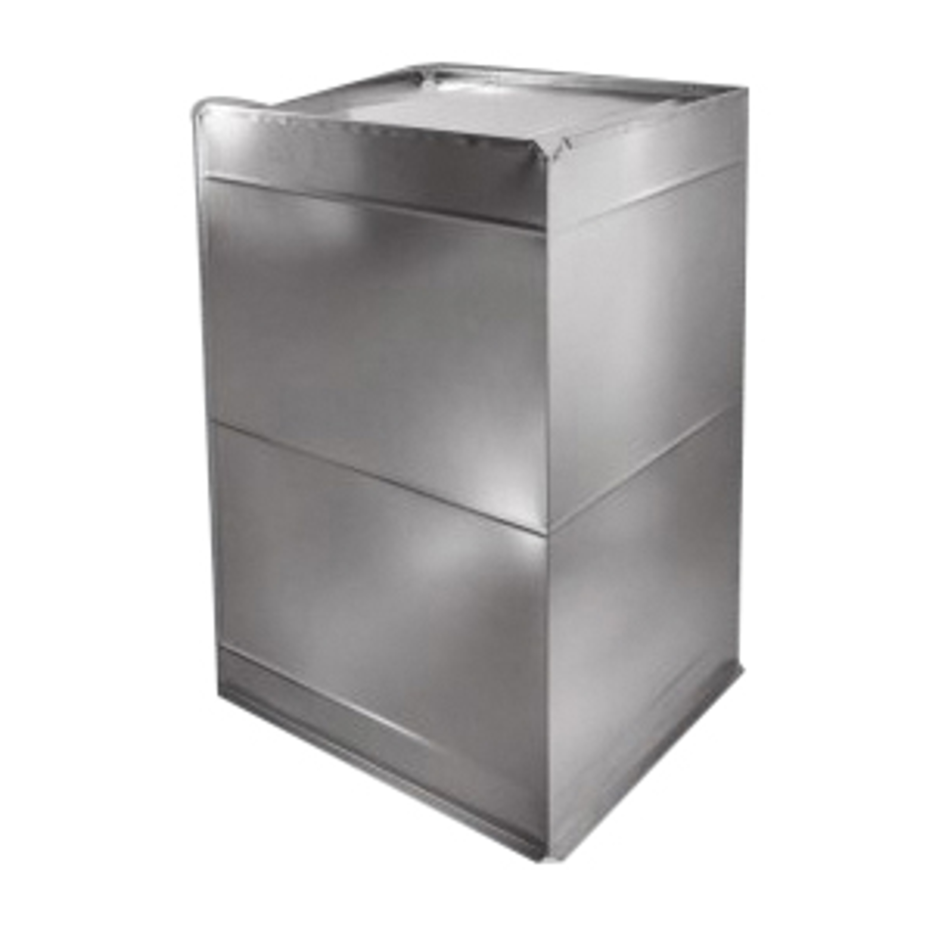 Coil Metal Fabrication 23-1/2X19-5/8 2-Piece Plenum With Cap, 23-1/2 in L, 19-5/8 in W, 47 in H, Steel