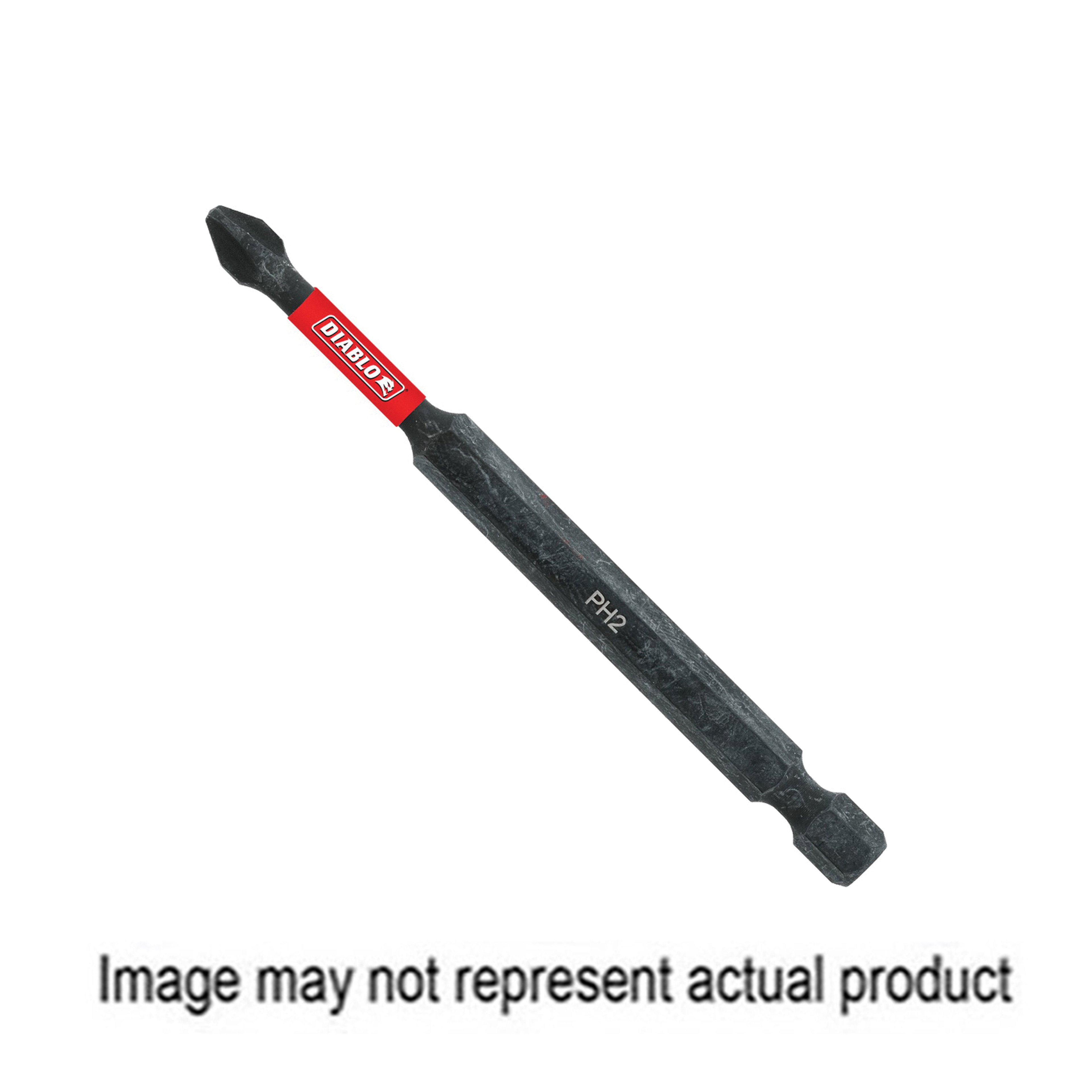 Diablo DPH135B Drive Bit, #1 Drive, Phillips Drive, 1/4 in Shank, Hex Shank, 3-1/2 in L
