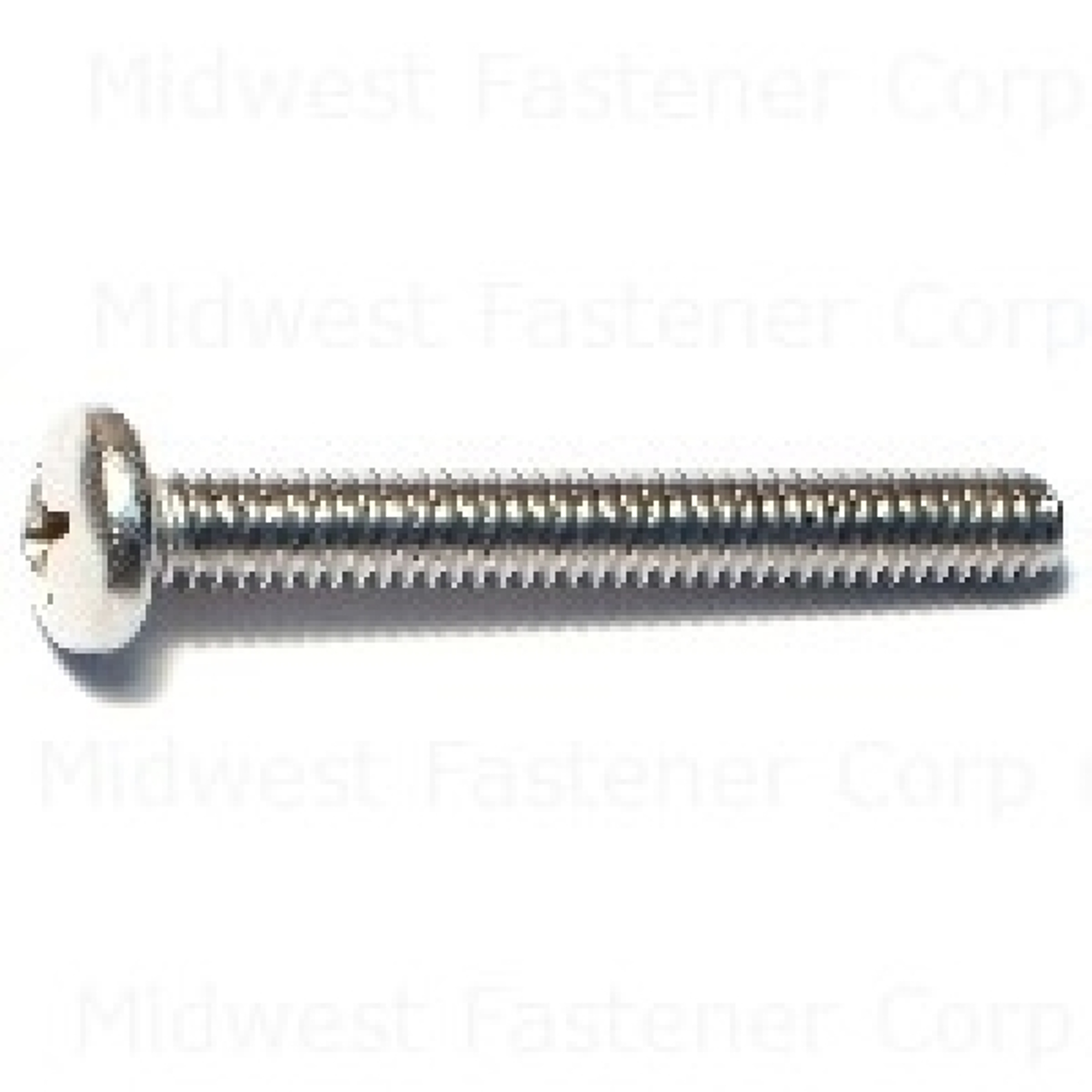 Midwest Fastener 23868 Machine Screw, 1/4-20 Thread, 2 in L, Pan Head, Phillips Drive, Stainless Steel, 5 PK