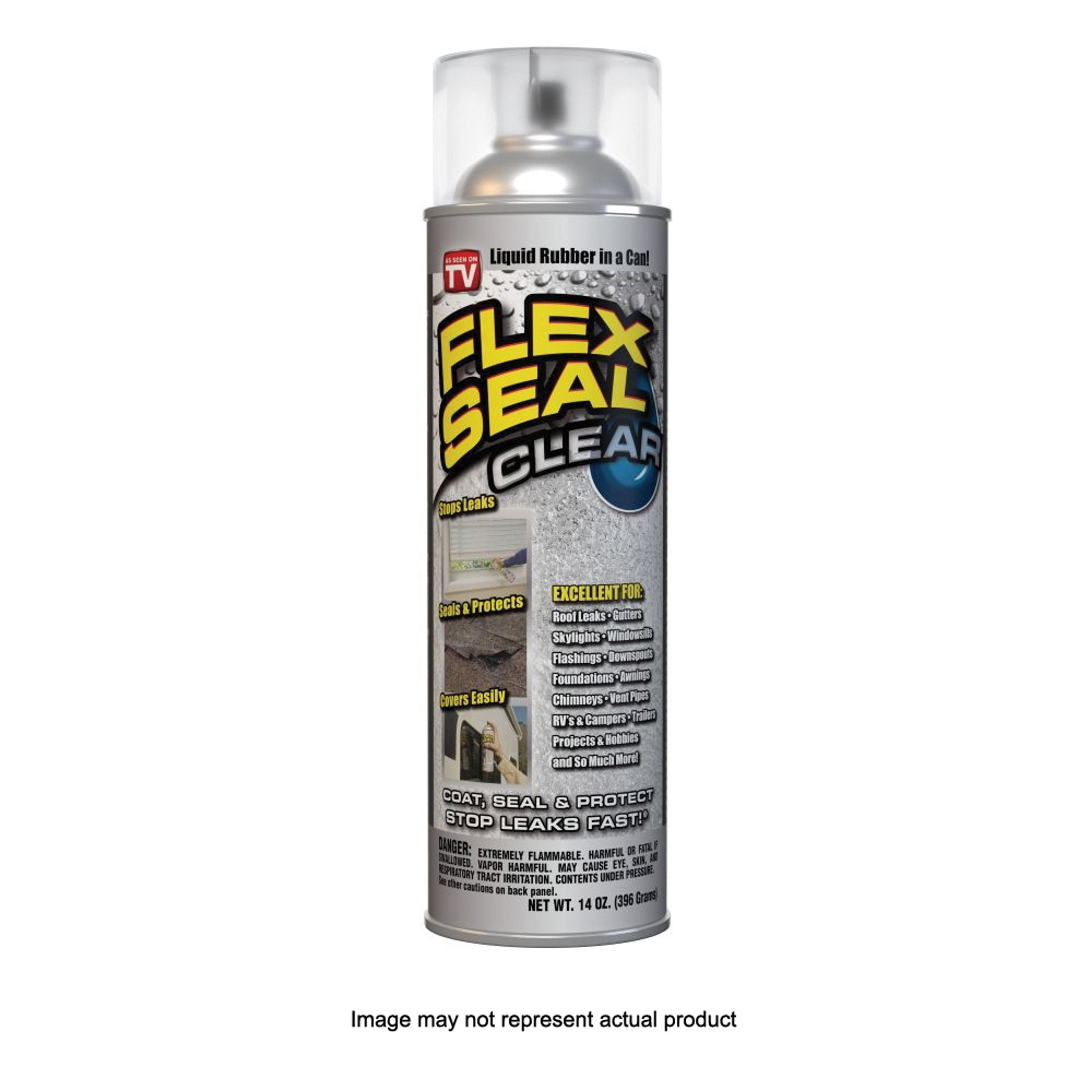 Flex Seal FSCLRMINI Rubberized Spray Coating, Clear, 2 oz