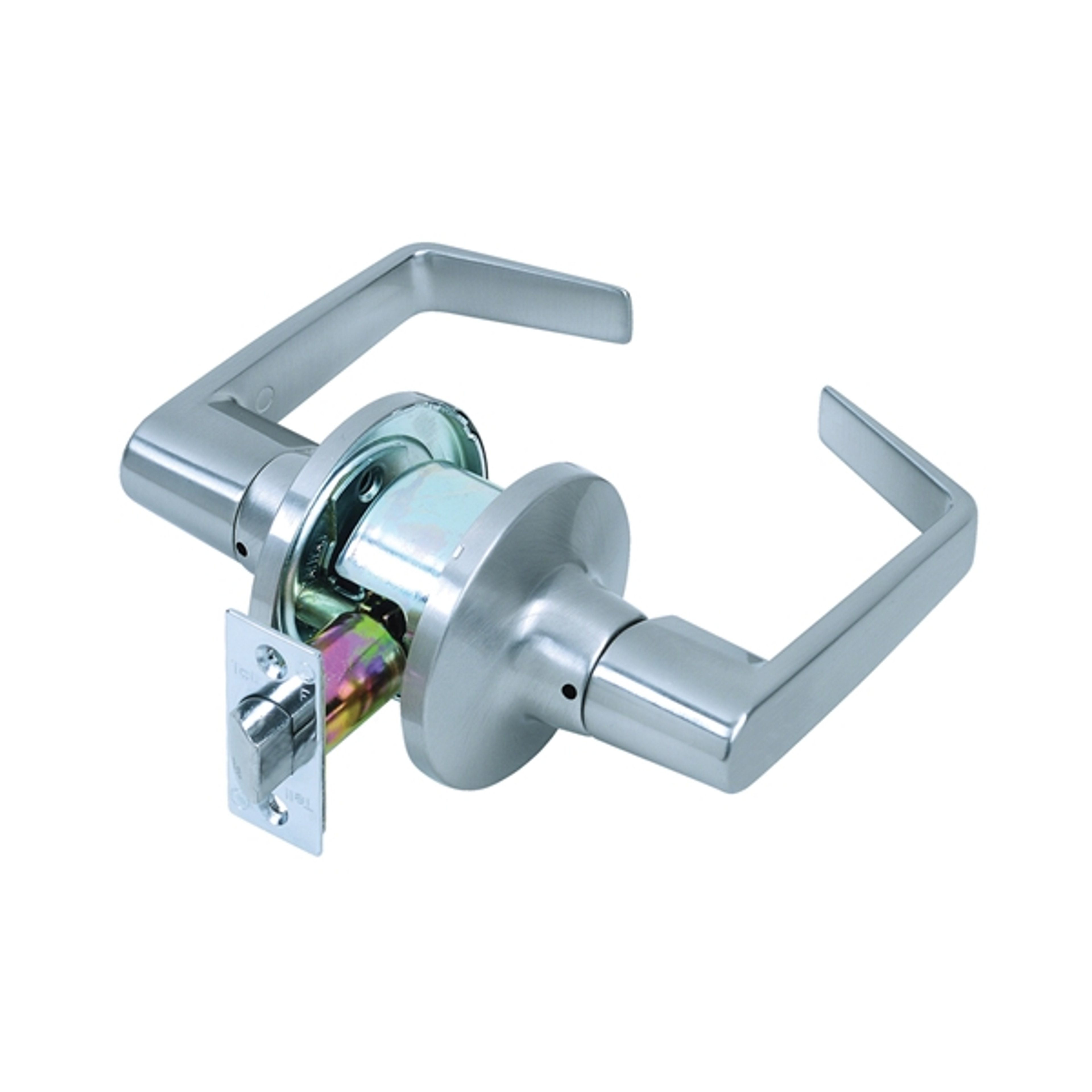 Tell Manufacturing CL100197 Passage Lever, Satin Chrome, Steel, Reversible Hand, 2 Grade