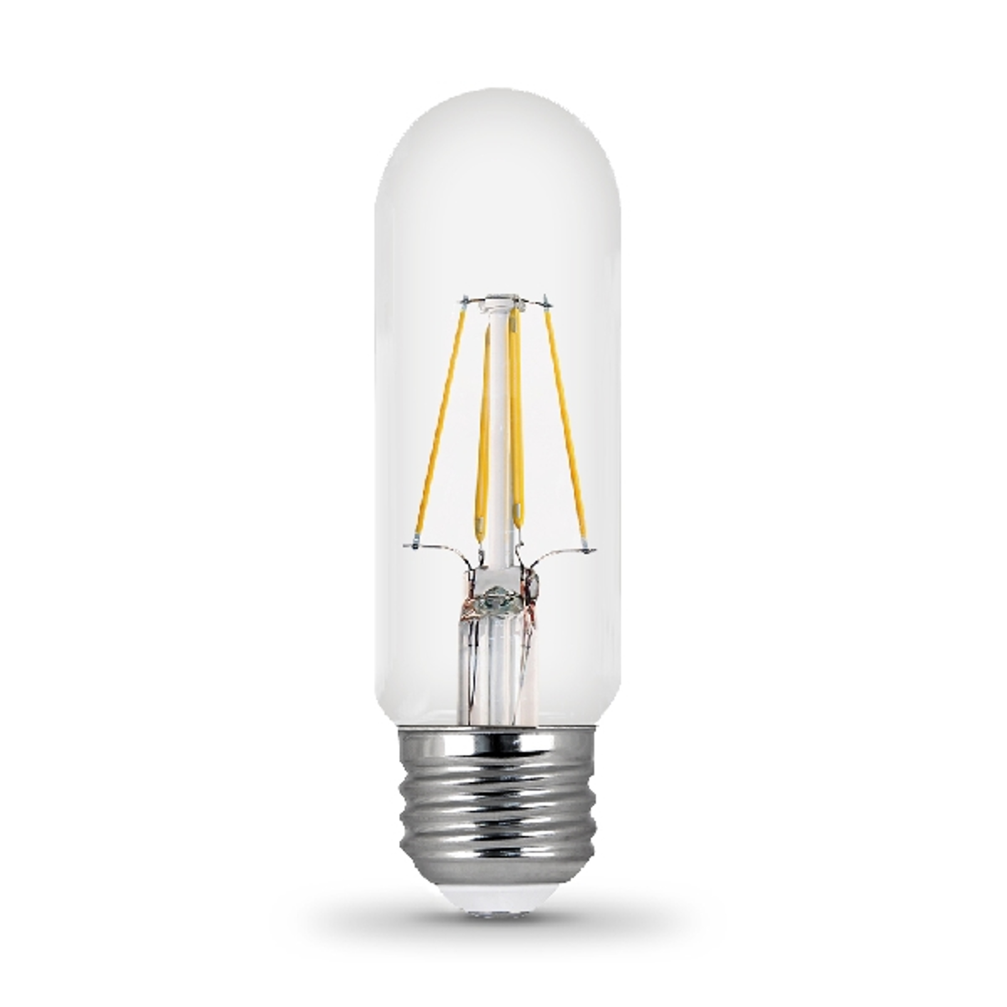 Feit Electric BPT1040/927CA LED Bulb, Linear, 410 Lumens, 4.5 W, T10 Lamp, 40 W Equivalent, E26 Lamp Base, Dimmable