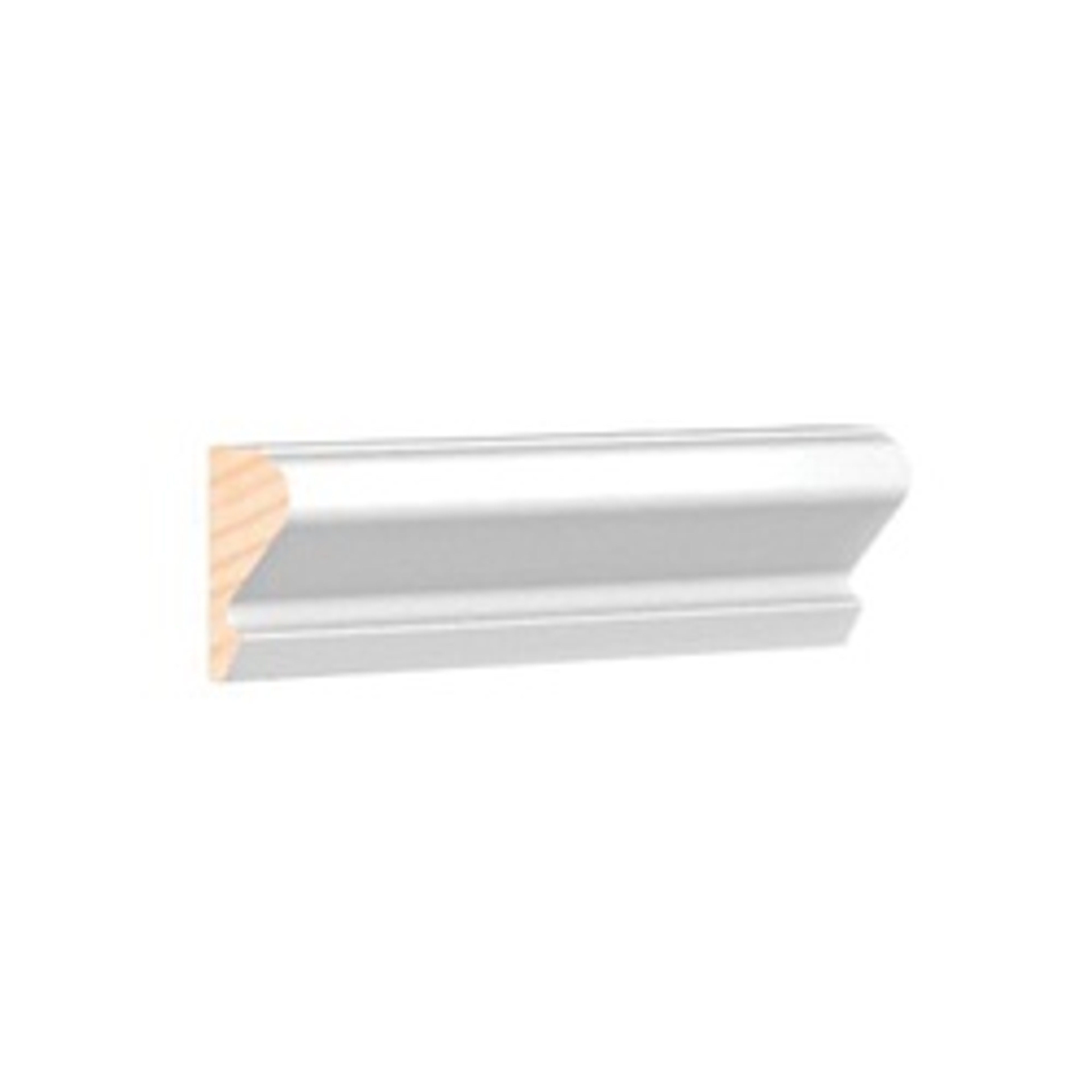 Metrie MSP163U2 Base Cap Moulding, 8 ft L, 5/8 in W, 1-3/8 in Thick, Pine, Primed available at Hep Sales & North Main Lumber image number 1