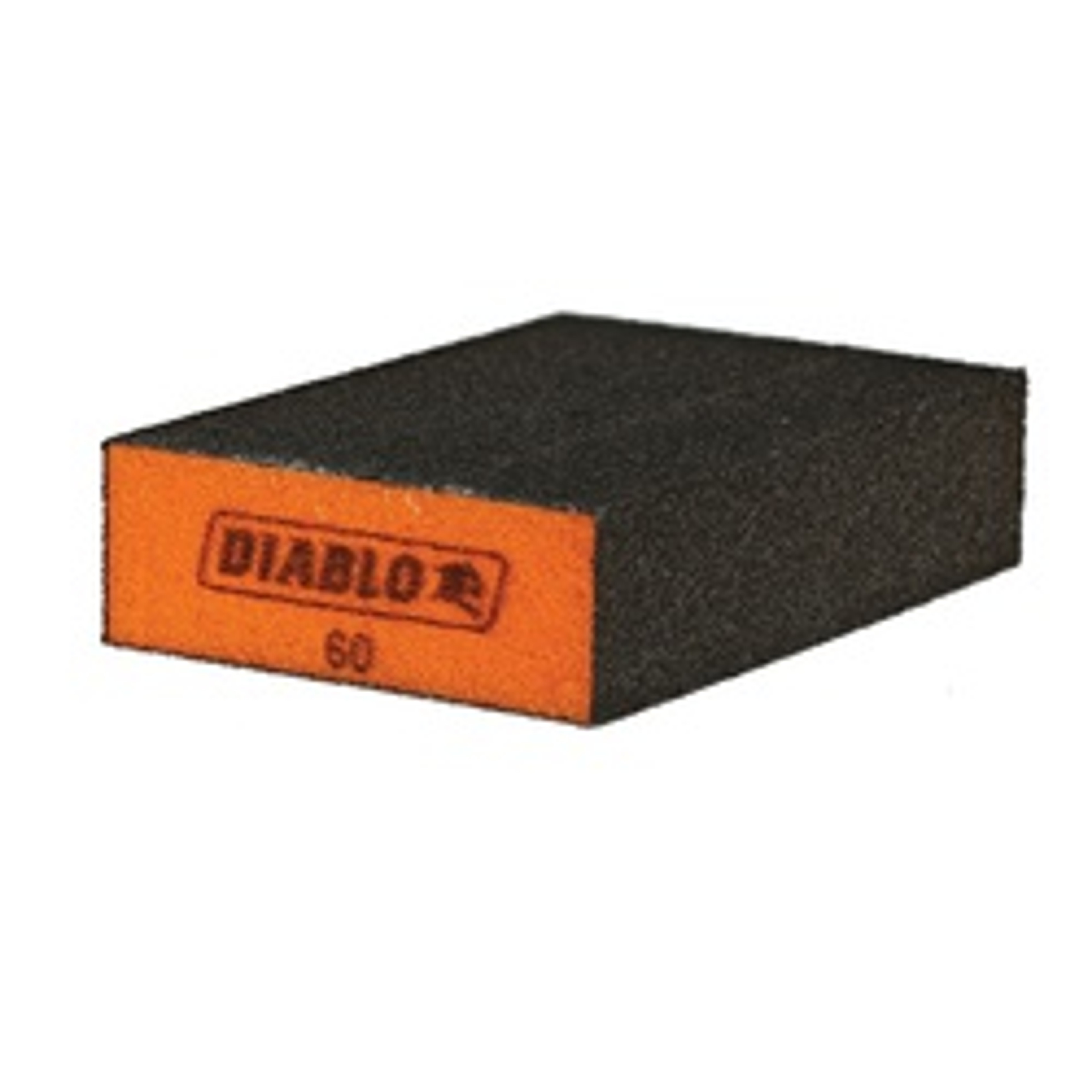 Diablo ENDURA-BOND DFBBLOCMED03G Flat Edge Sanding Block, 4 in L, 2-1/2 in W, 60 Grit, Medium, 3/PK available at Hep Sales & North Main Lumber image number 1