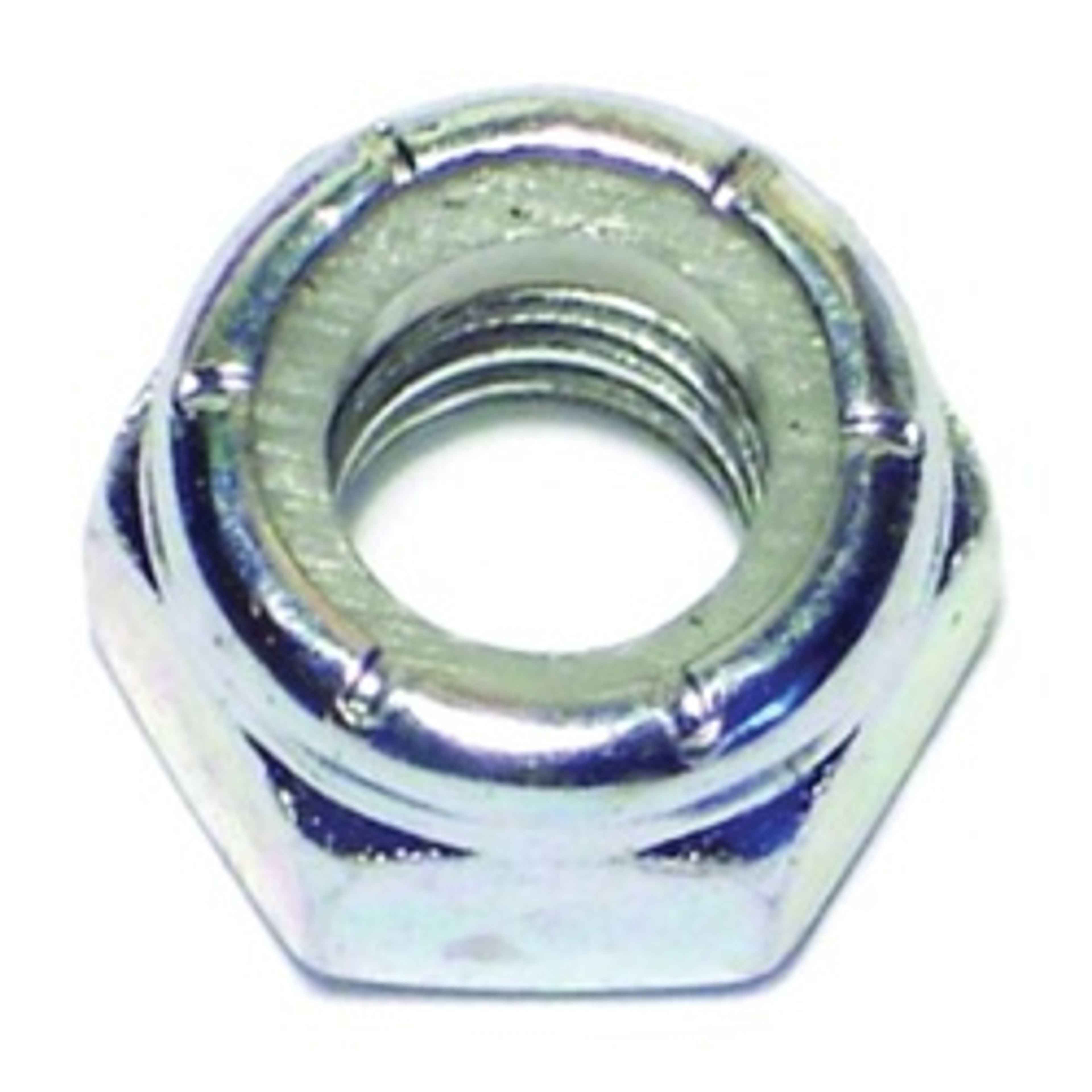 Midwest Fastener 03650 Lock Nut, Coarse Thread, 5/16-18 Thread, Nylon, Zinc available at Hep Sales & North Main Lumber image number 1