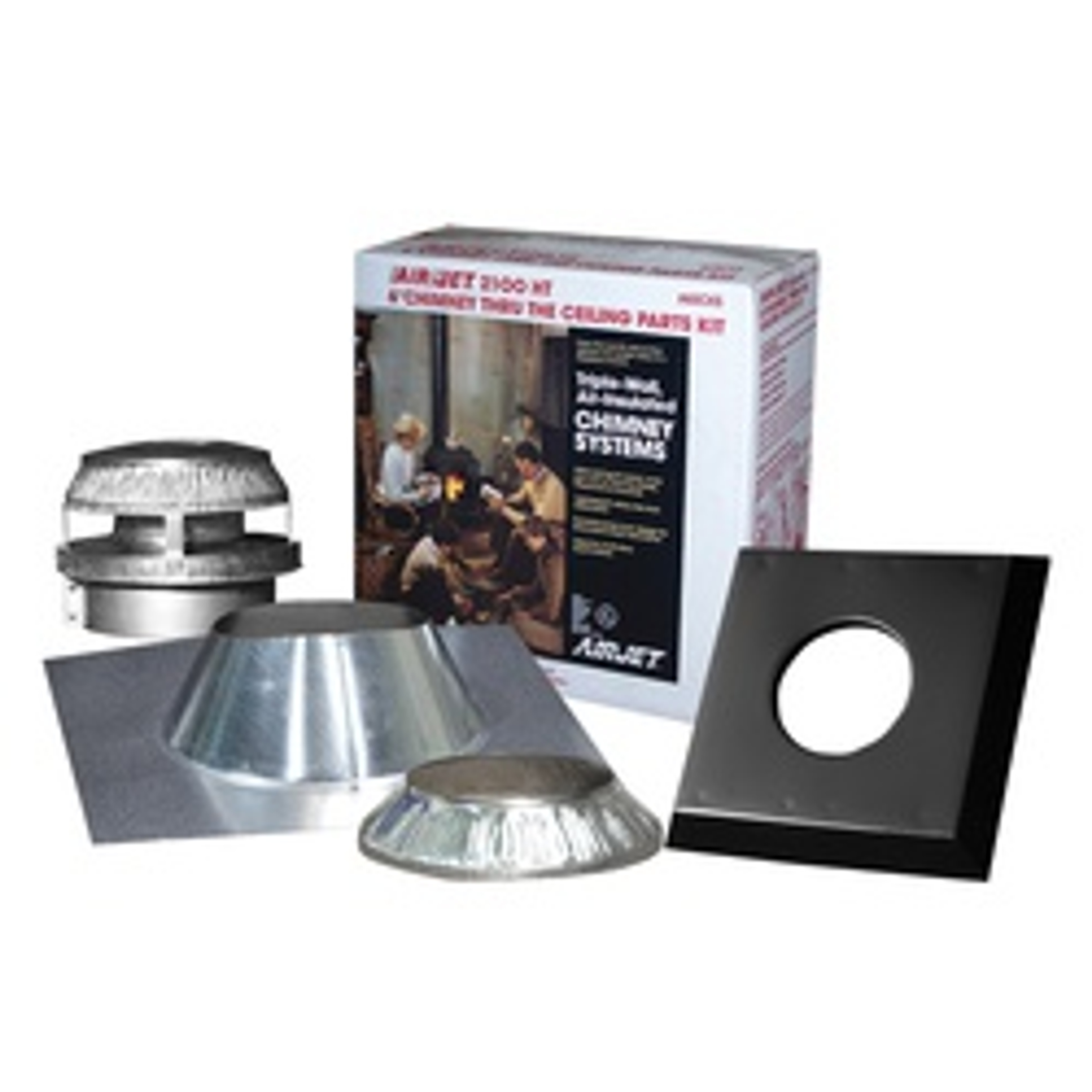 Airjet 8SCKS Chase Kit, Stainless Steel, Galvanized, For: Chimney Systems available at Hep Sales & North Main Lumber image number 1