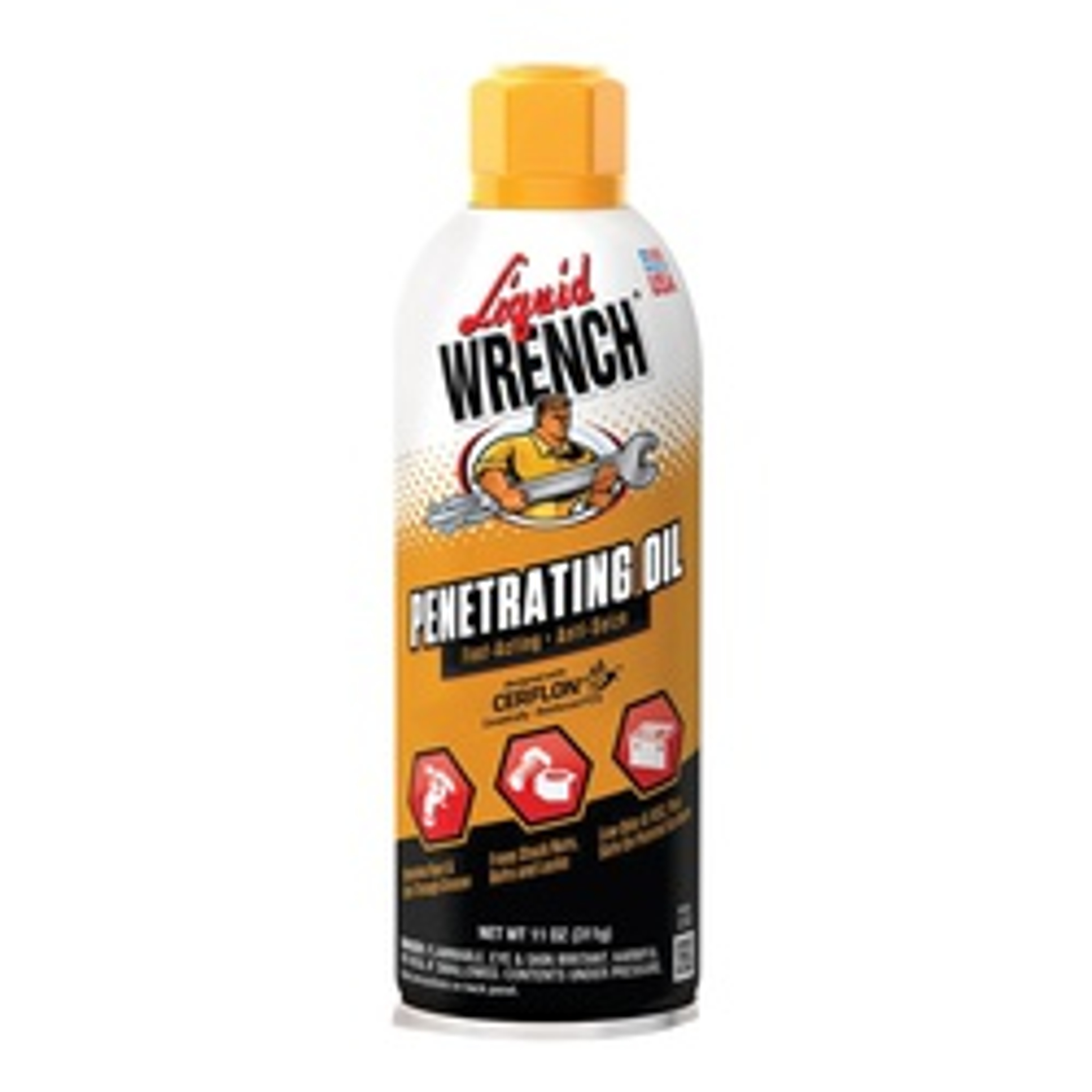 Liquid WRENCH L112 Penetrating Oil, 11 oz Aerosol Can, Opaque Liquid available at Hep Sales & North Main Lumber image number 1