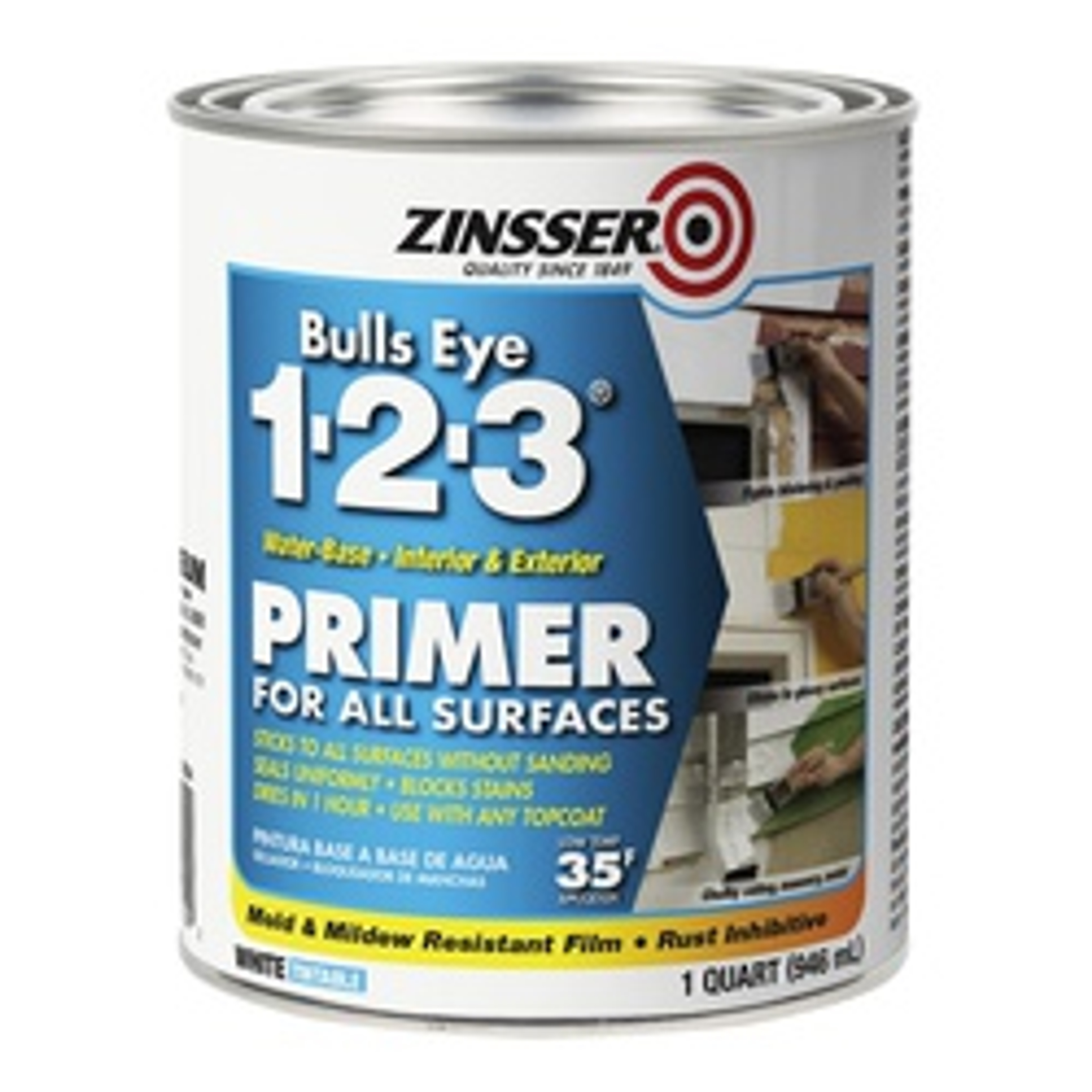 Zinsser 02004 Primer, White, 1 qt available at Hep Sales & North Main Lumber image number 1