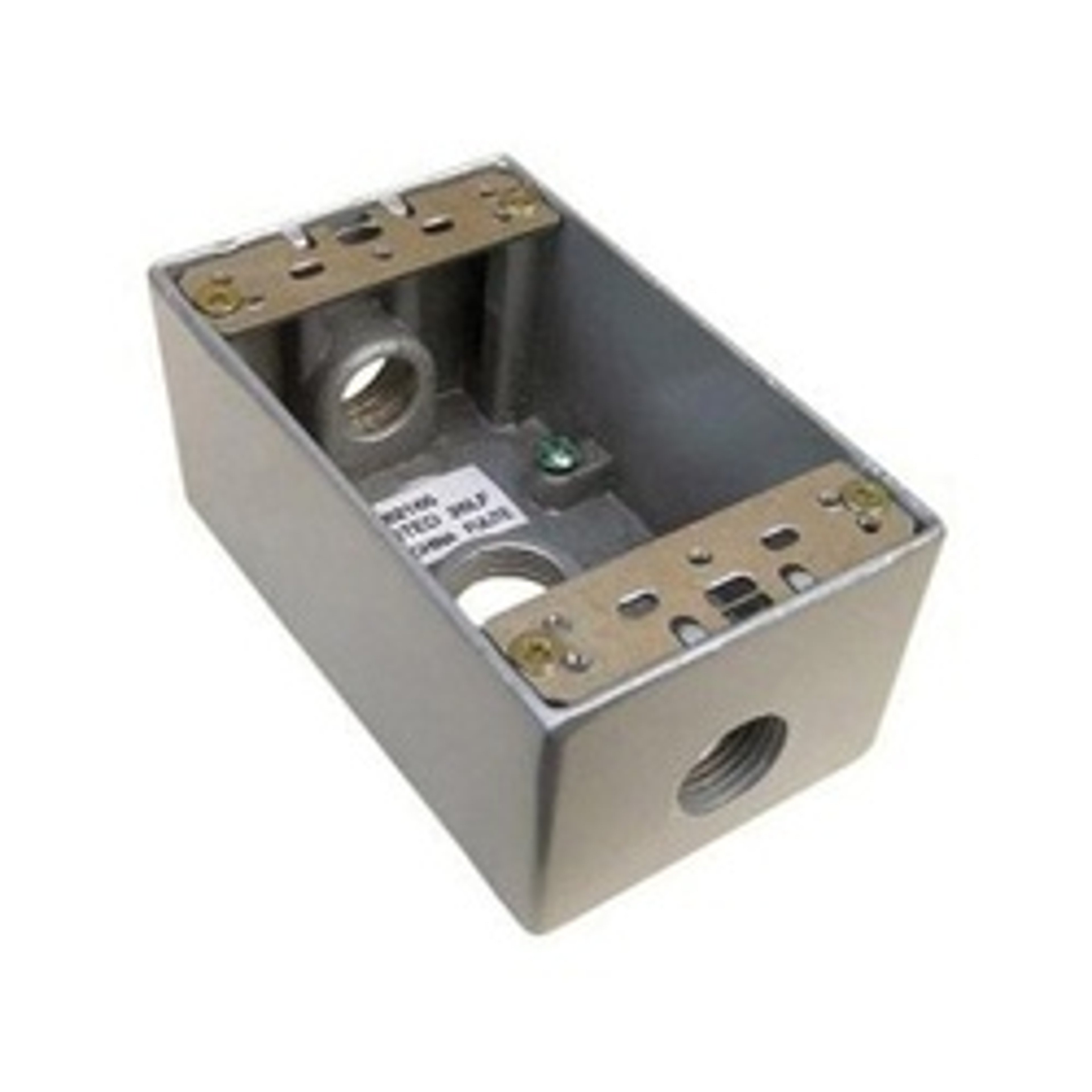 Morris Products Inc 36020 Weatherproof Box, 2-3/4 in W, 2 in D, 4-1/2 in H, Aluminum, Gray, Powder-Coated, 1/PK available at Hep Sales & North Main Lumber image number 1