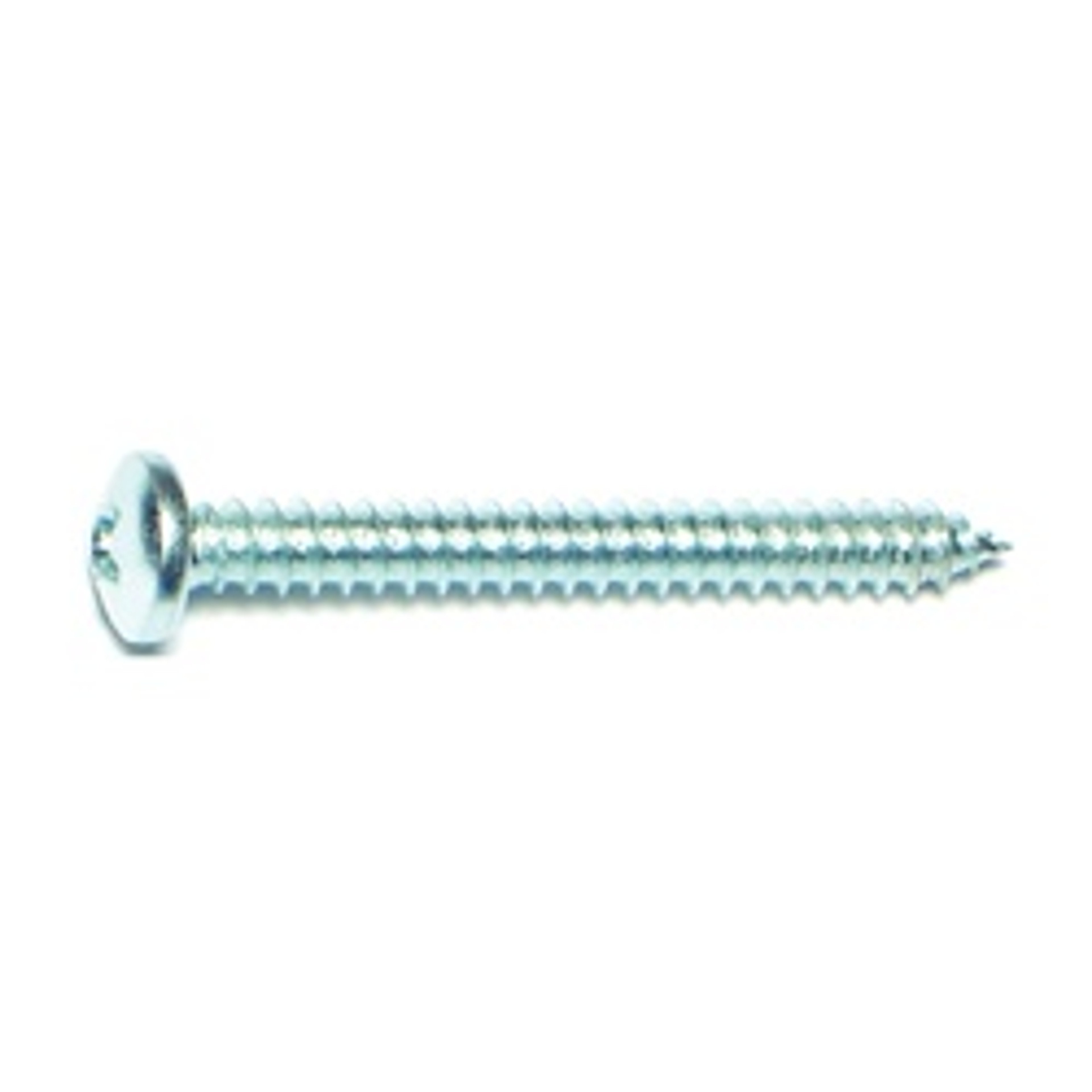Midwest Fastener 03244 Screw, #8 Thread, Coarse Thread, Pan Head, Phillips Drive, Self-Tapping, Sharp Point, Steel, Zinc, 100/PK available at Hep Sales & North Main Lumber image number 1