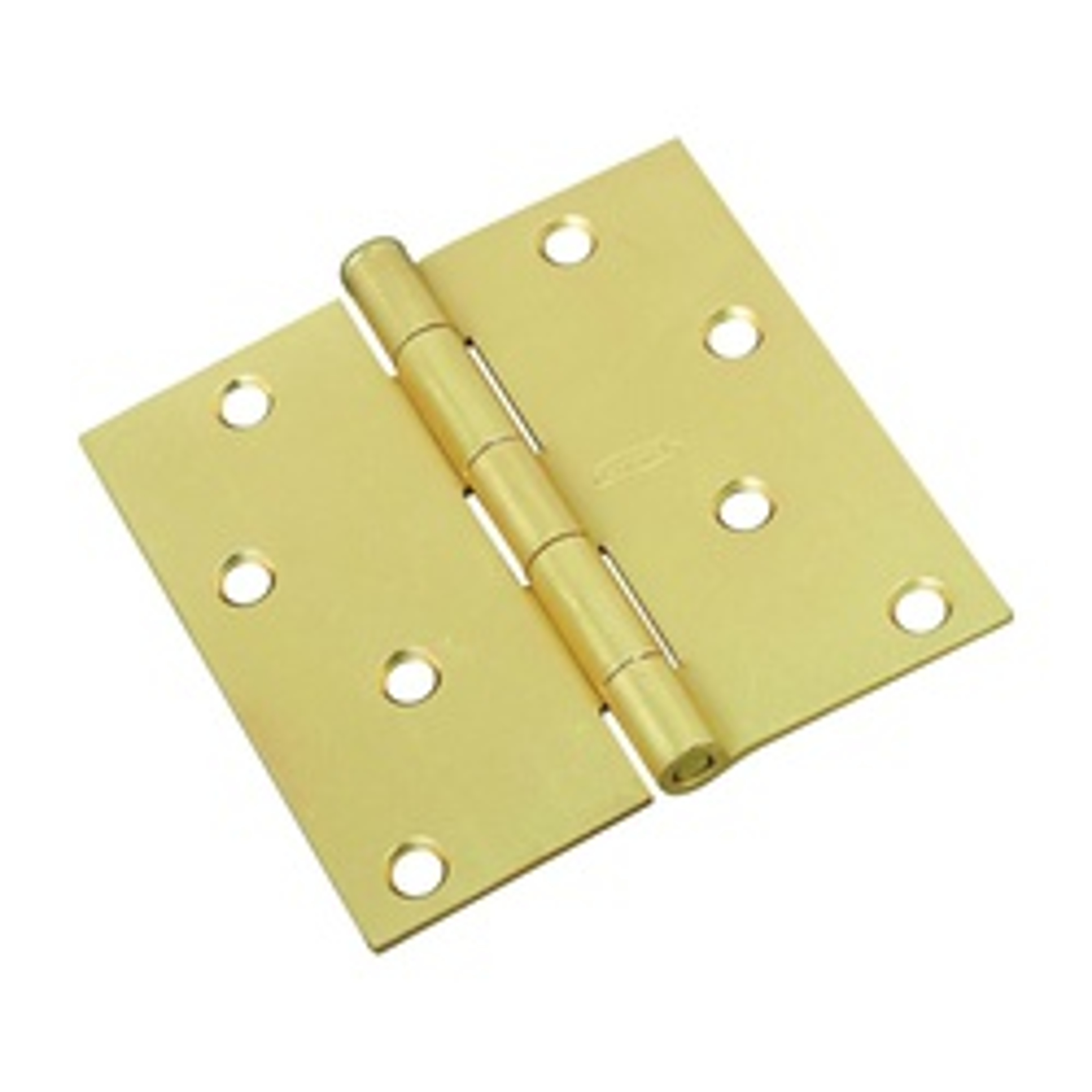 National Hardware N830-231 Door Hinge, Cold Rolled Steel, Satin Brass, Non-Rising, Removable Pin, Full-Mortise Mounting available at Hep Sales & North Main Lumber image number 1