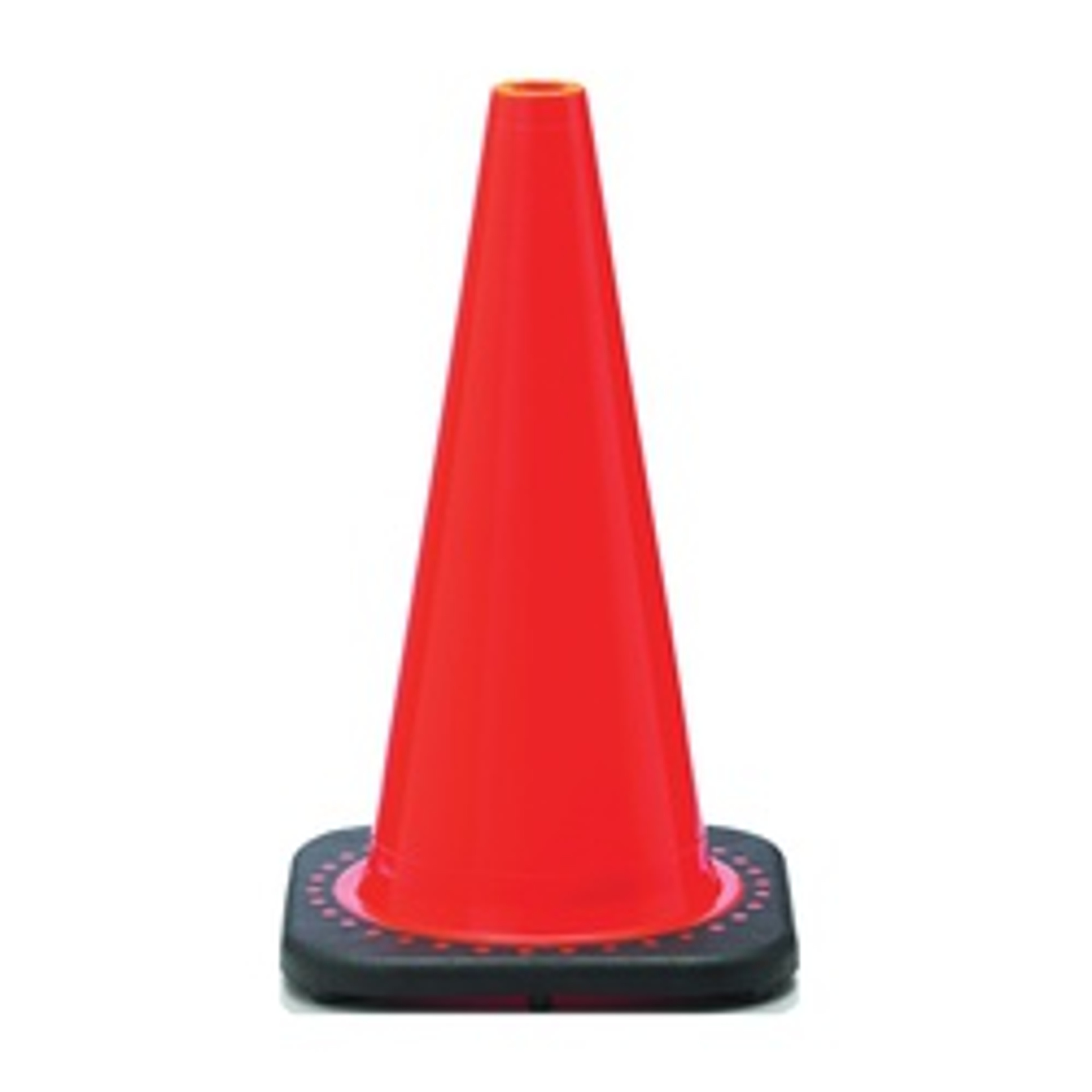 JBC Revolution RS RS45015C Traffic Safety Cone, 18 in H Cone, PVC Cone, Fluorescent Orange Cone available at Hep Sales & North Main Lumber image number 1