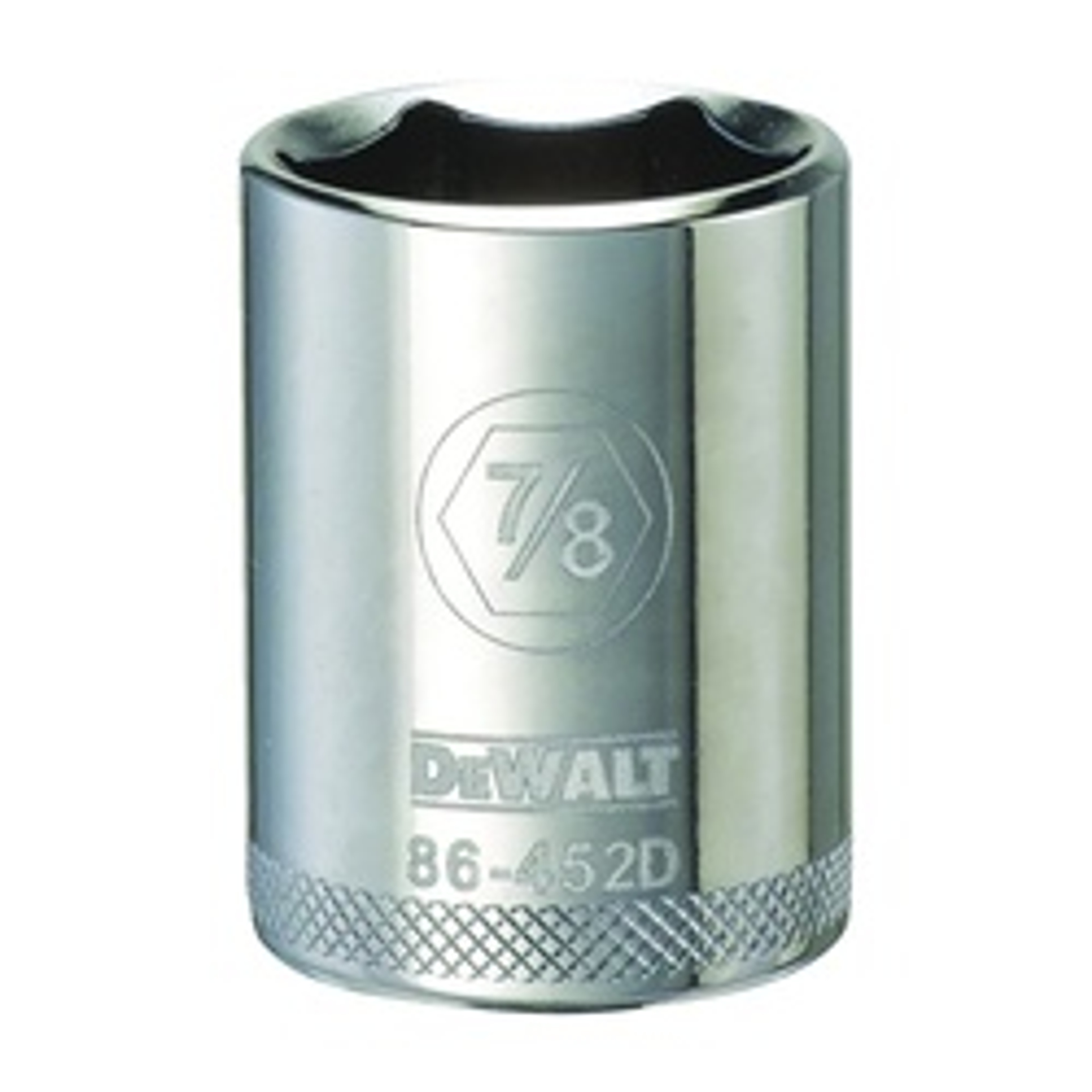DeWALT DWMT86452OSP Drive Socket, 7/8 in Socket, 1/2 in Drive, 6-Point, Steel, Polished Chrome Vanadium available at Hep Sales & North Main Lumber image number 1