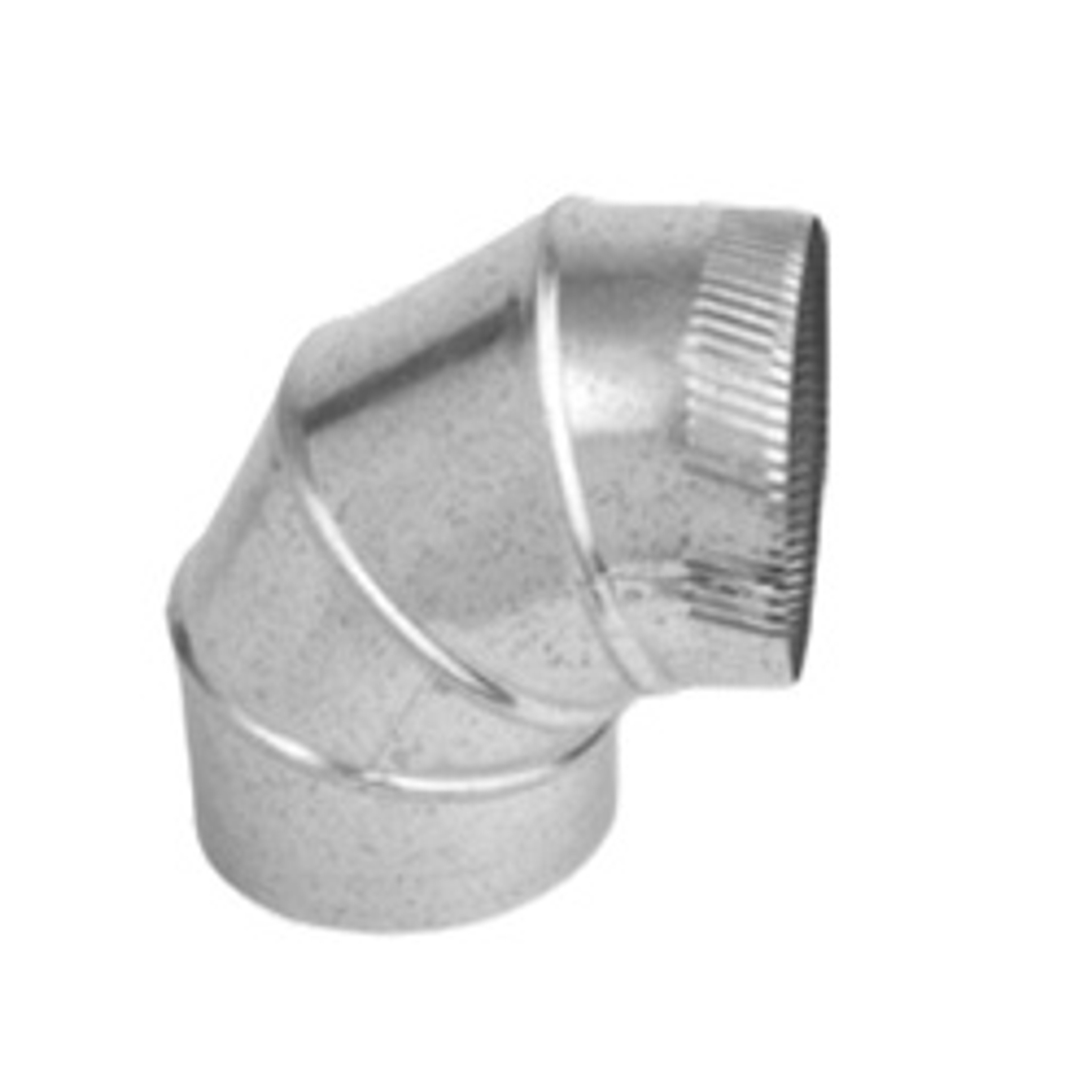Gray Metal 12-30-302 90 deg Adjustable Elbow, 12 in Connection, 30 ga Gauge, Steel, Galvanized available at Hep Sales & North Main Lumber image number 1