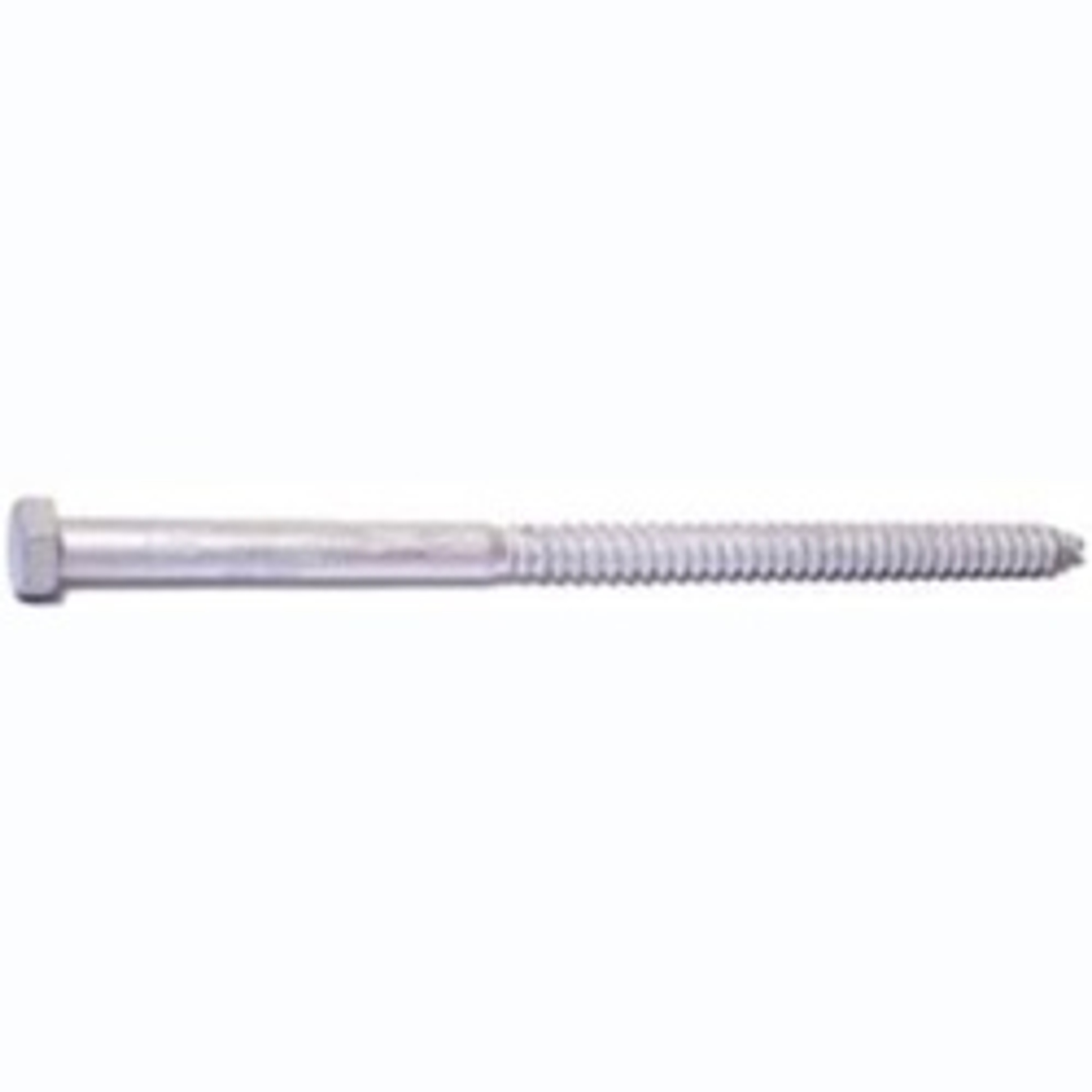 Midwest Fastener 05603 Lag Screw, 1/2-6 Thread, 10 in OAL, 2 Grade, Galvanized Steel, SAE Measuring available at Hep Sales & North Main Lumber image number 1