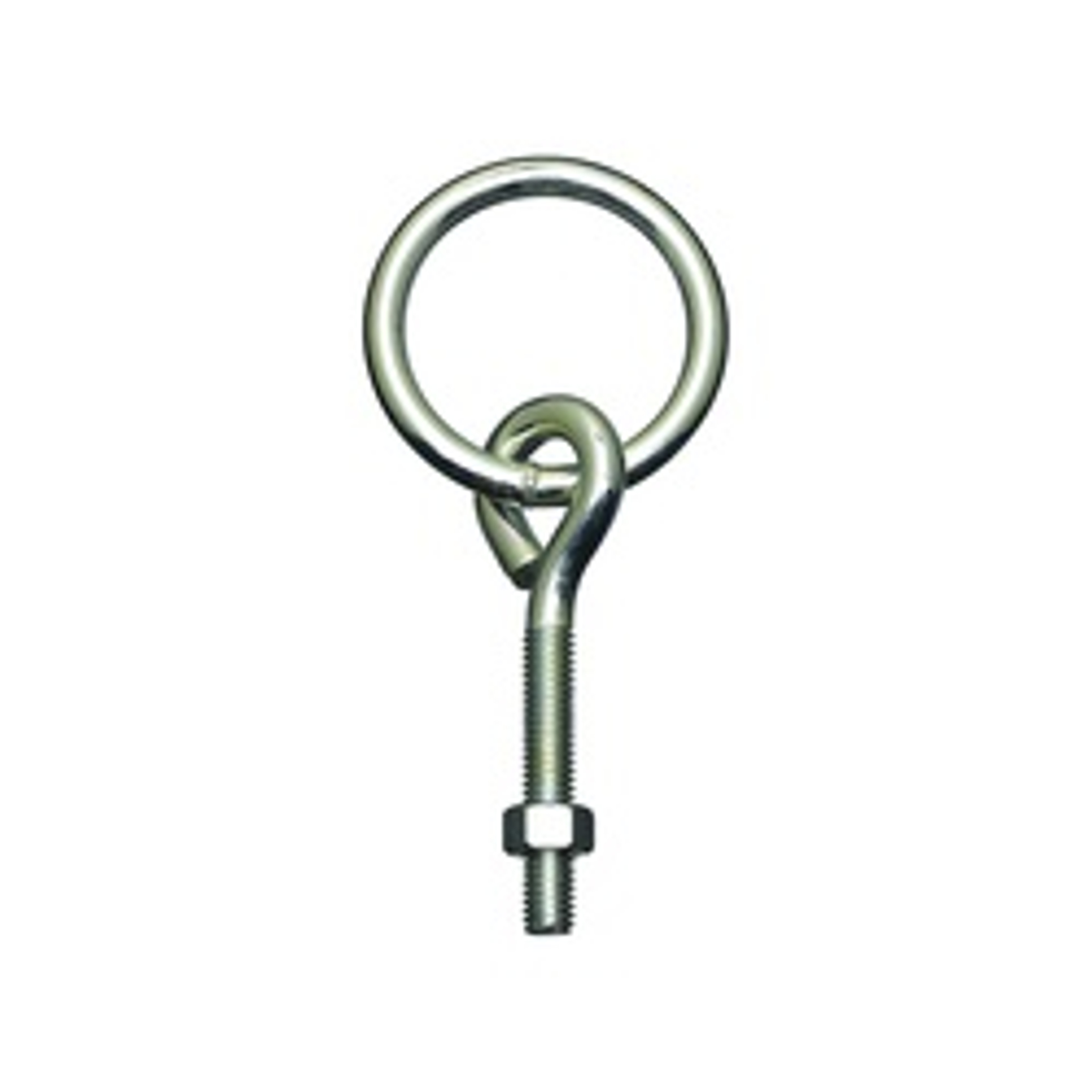 National Hardware 2061BC Series N220-624 Hitch Ring with Eye Bolt, 160 lb Working Load, 2 in ID Dia Ring, Steel, Zinc, 1/BAG available at Hep Sales & North Main Lumber image number 1