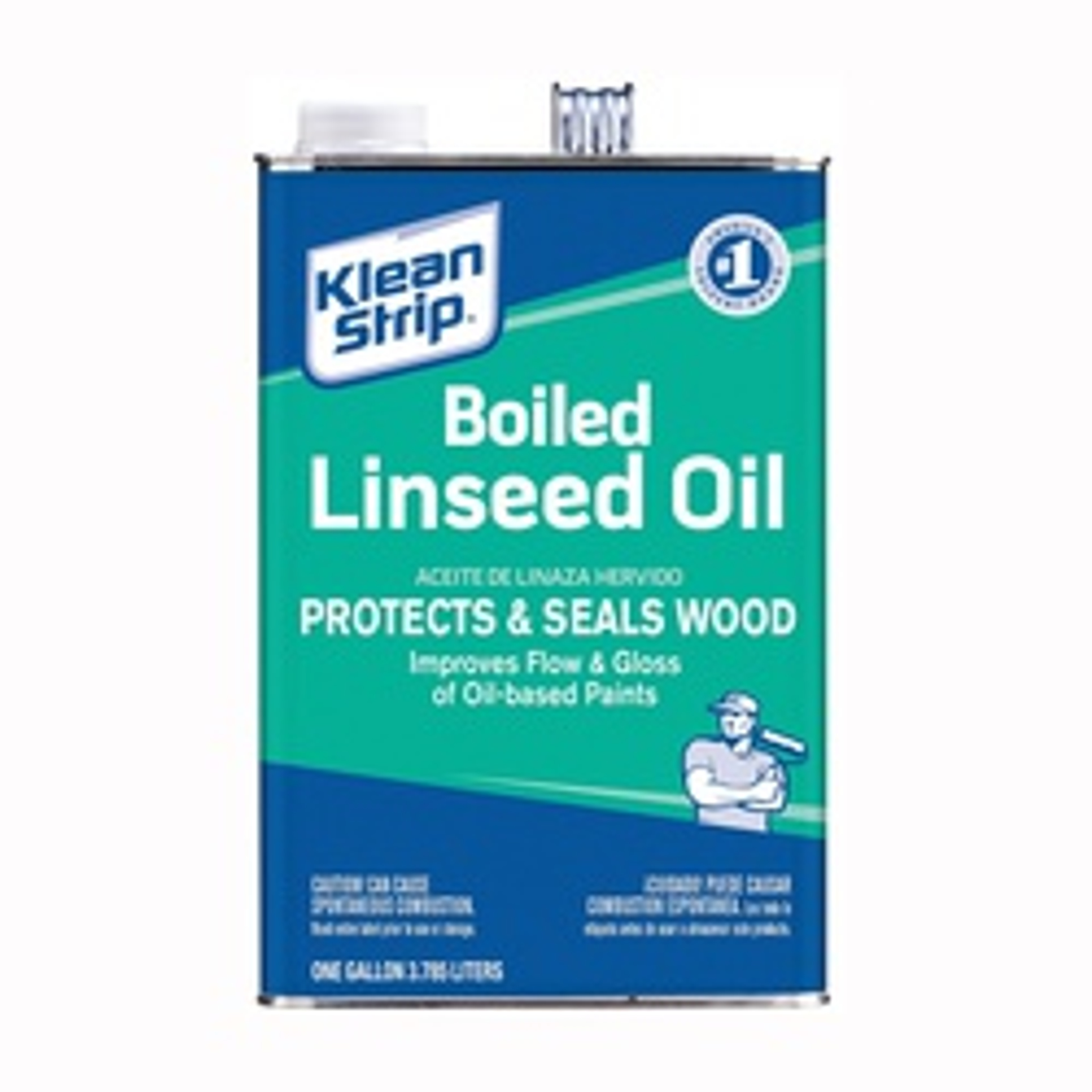 Klean Strip GLO45 Linseed Oil, Liquid, Clear Amber, 1 gal, Can available at Hep Sales & North Main Lumber image number 1