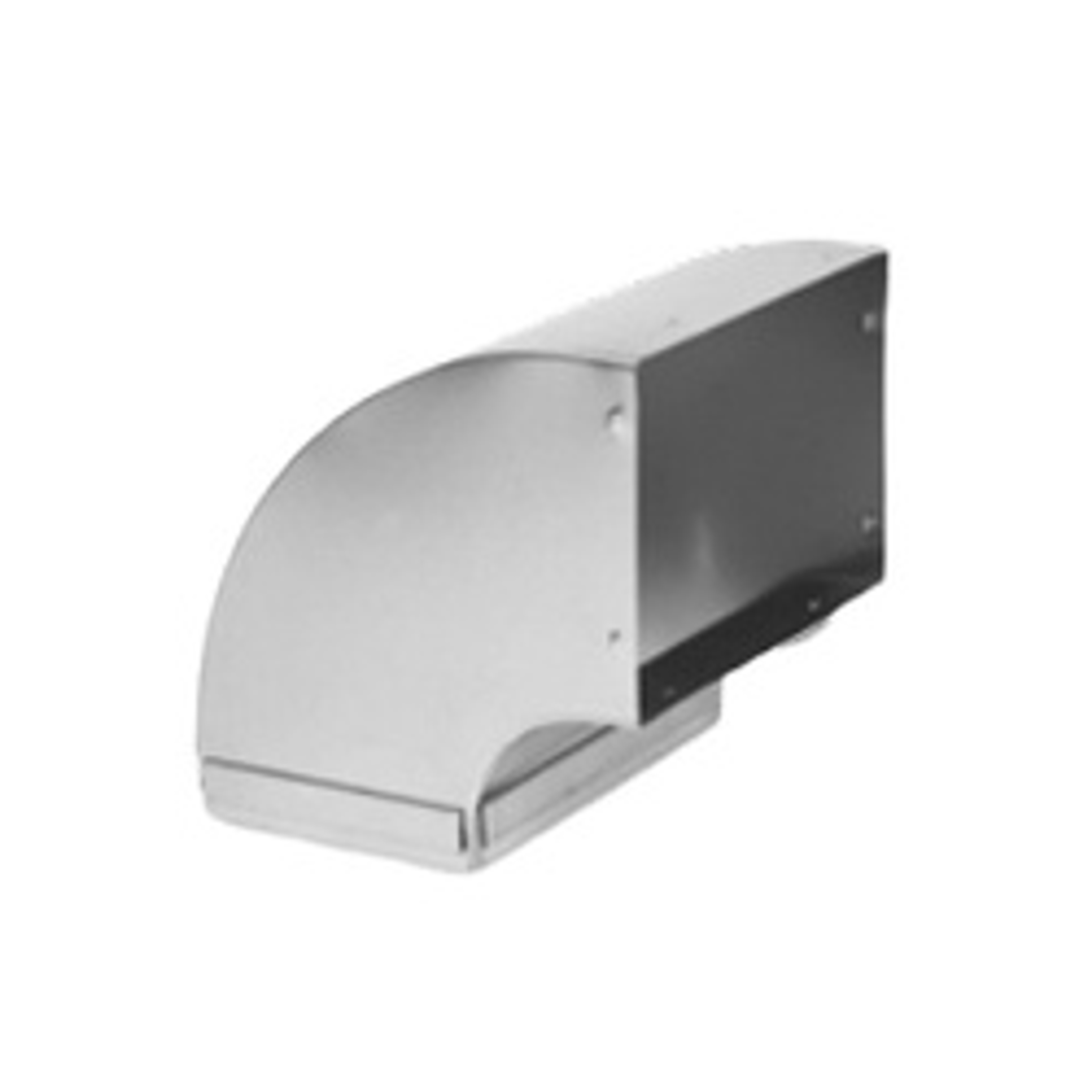 Gray Metal 24X8-120 90 deg Shortway Snap Lock Trunk Elbow, 24 x 8 in Connection, 26 ga Gauge, Sheet Metal available at Hep Sales & North Main Lumber image number 1