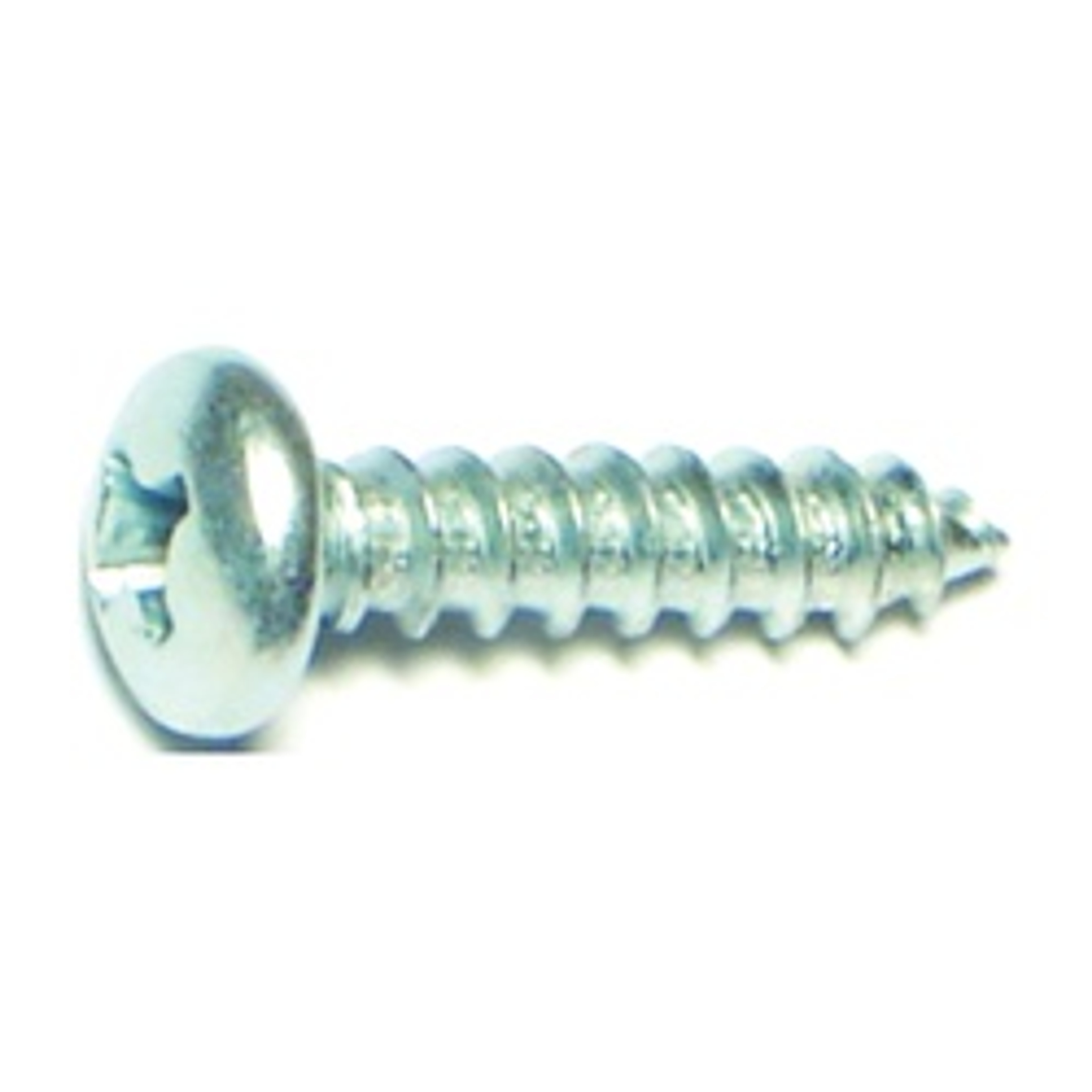 Midwest Fastener 03240 Screw, #8 Thread, Coarse Thread, Pan Head, Phillips Drive, Self-Tapping, Sharp Point, Steel, Zinc, 100/PK available at Hep Sales & North Main Lumber image number 1