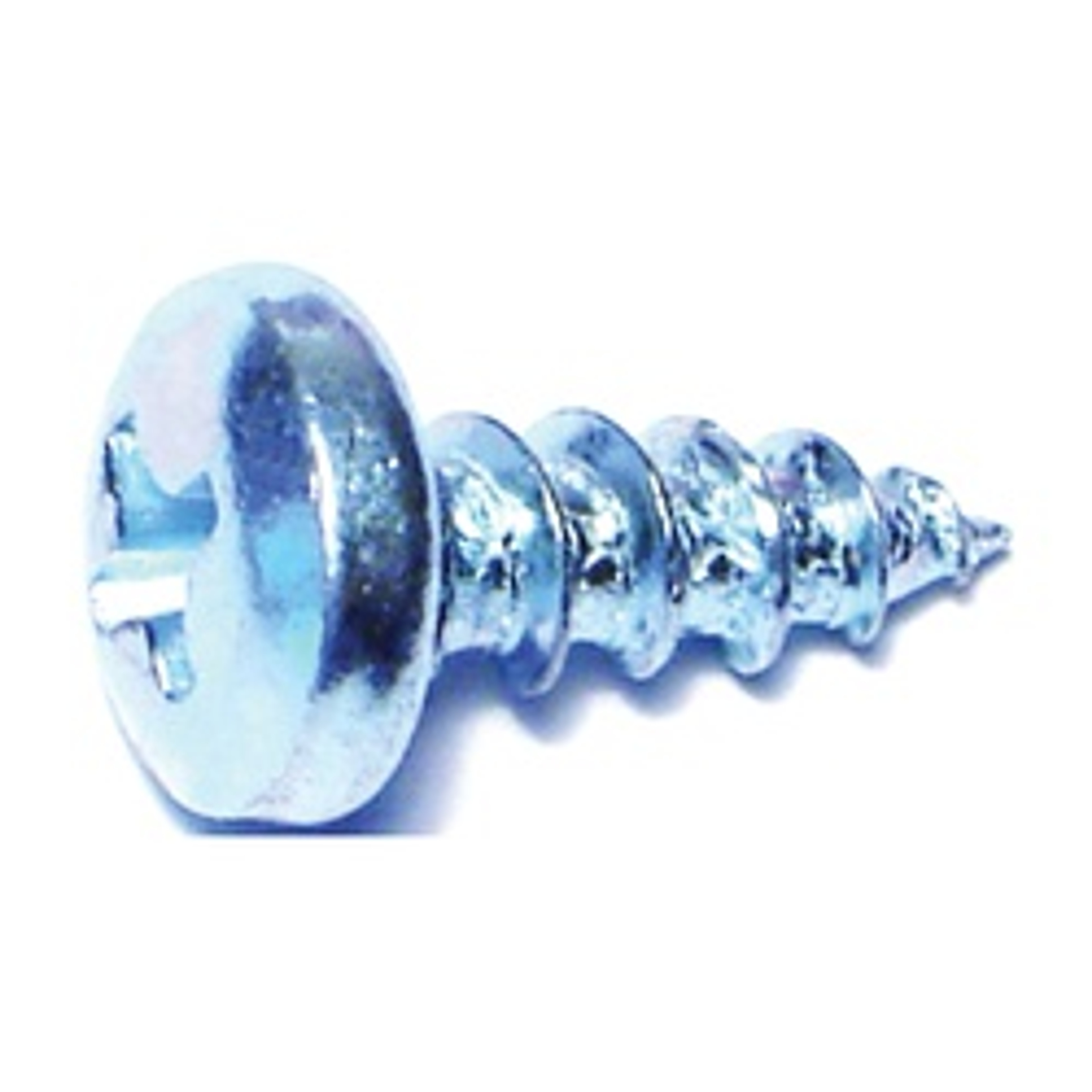 Midwest Fastener 03247 Screw, #10 Thread, Coarse Thread, Pan Head, Phillips Drive, Self-Tapping, Sharp Point, Steel, 100/PK available at Hep Sales & North Main Lumber image number 1
