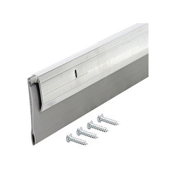 M-D 05389 Door Sweep, 36 in L, 1/4 in W, Aluminum Flange, Vinyl